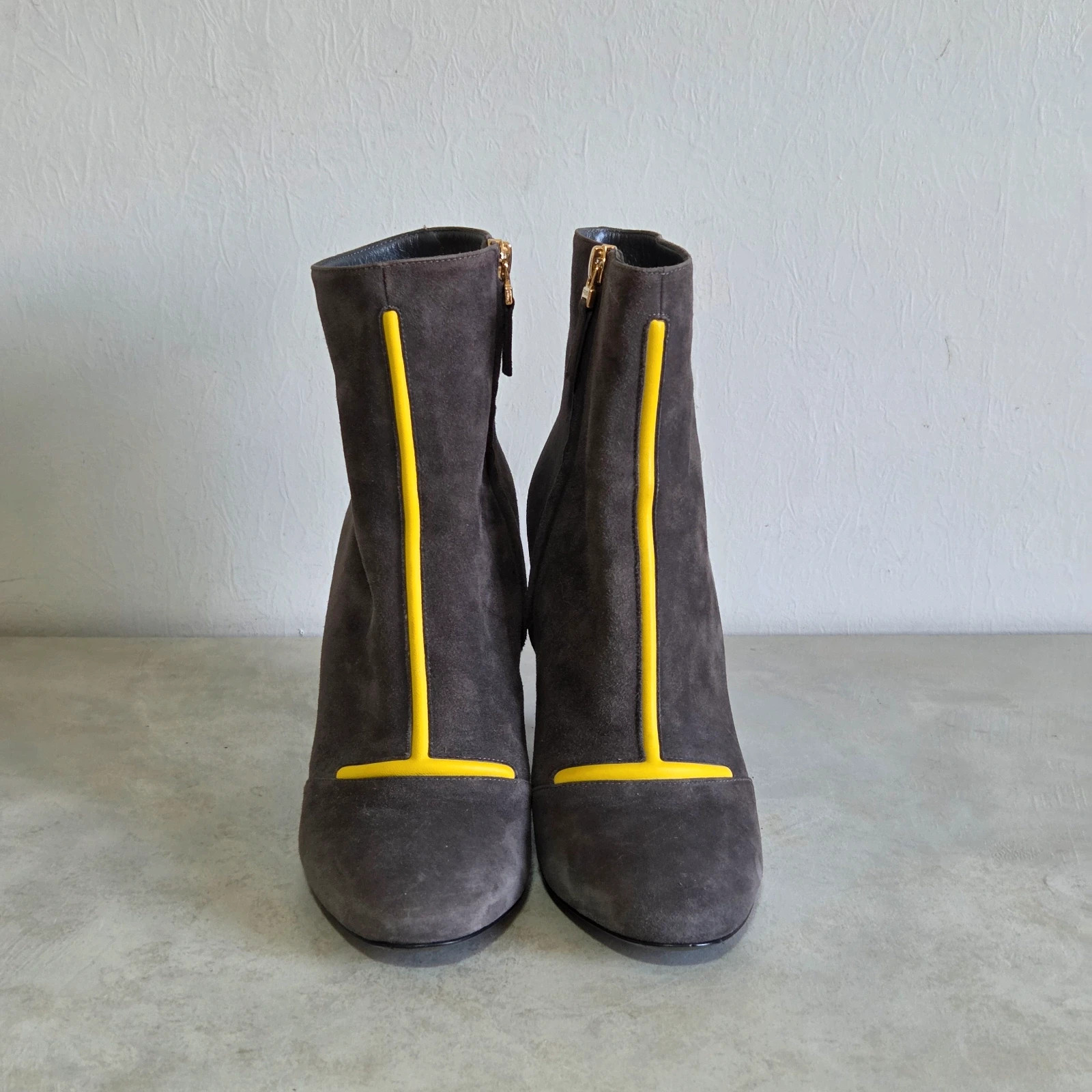Botte bottine daim suede Fendi vintage talons compenser taille 38,5 – Fendi – taille 38.5 4