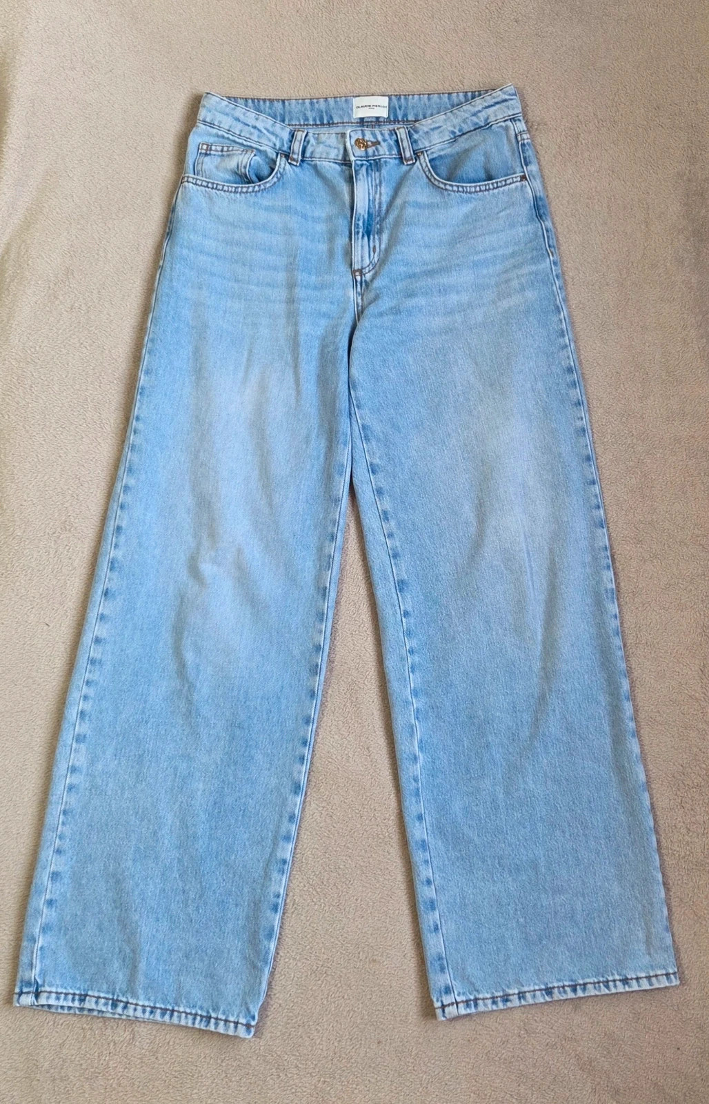Jeans denim coupe droite taille haute M/38 Claudie Pierlot – Claudie Pierlot – taille M / 38 / 10 3