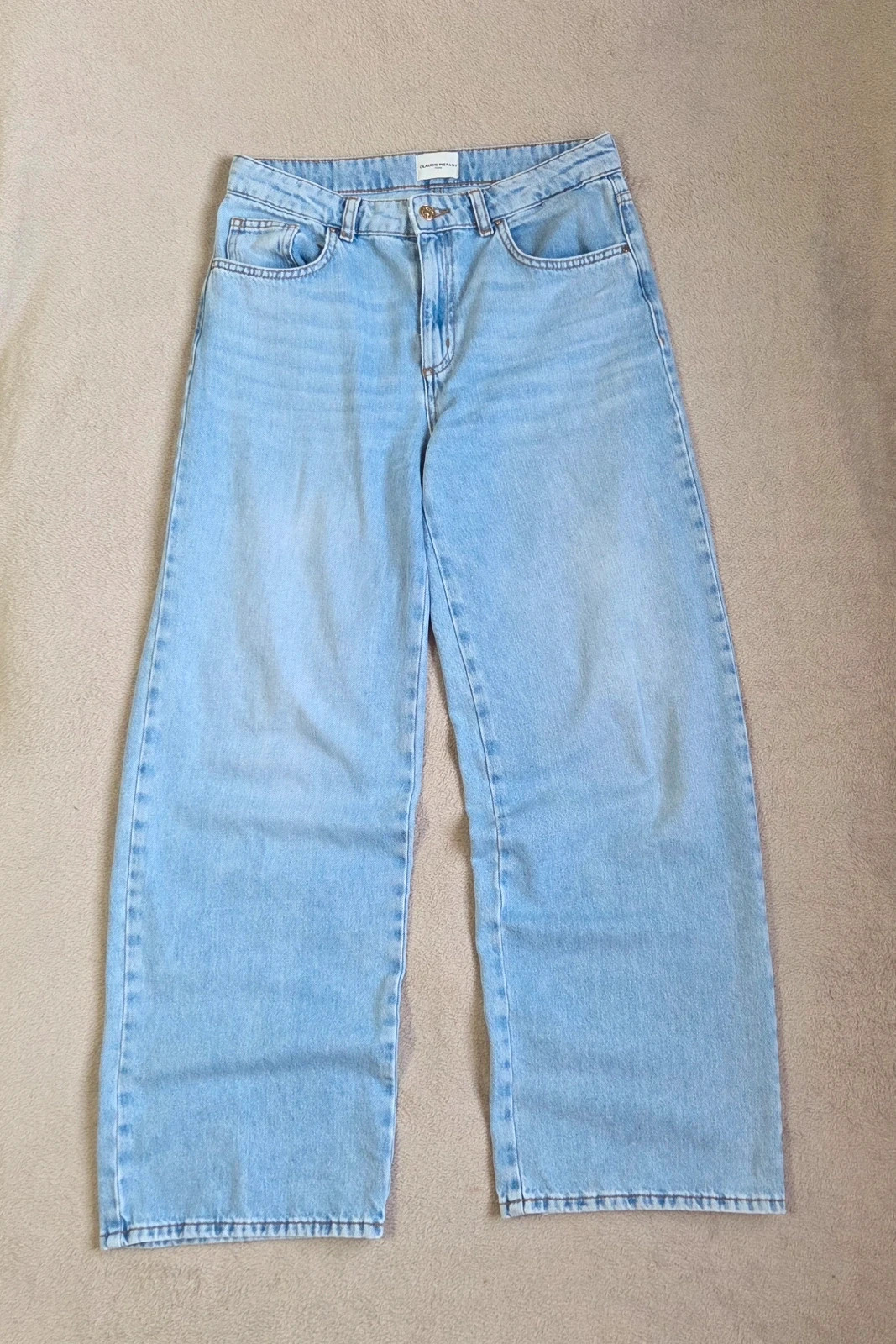 Jeans denim coupe droite taille haute M/38 Claudie Pierlot – Claudie Pierlot – taille M / 38 / 10 4