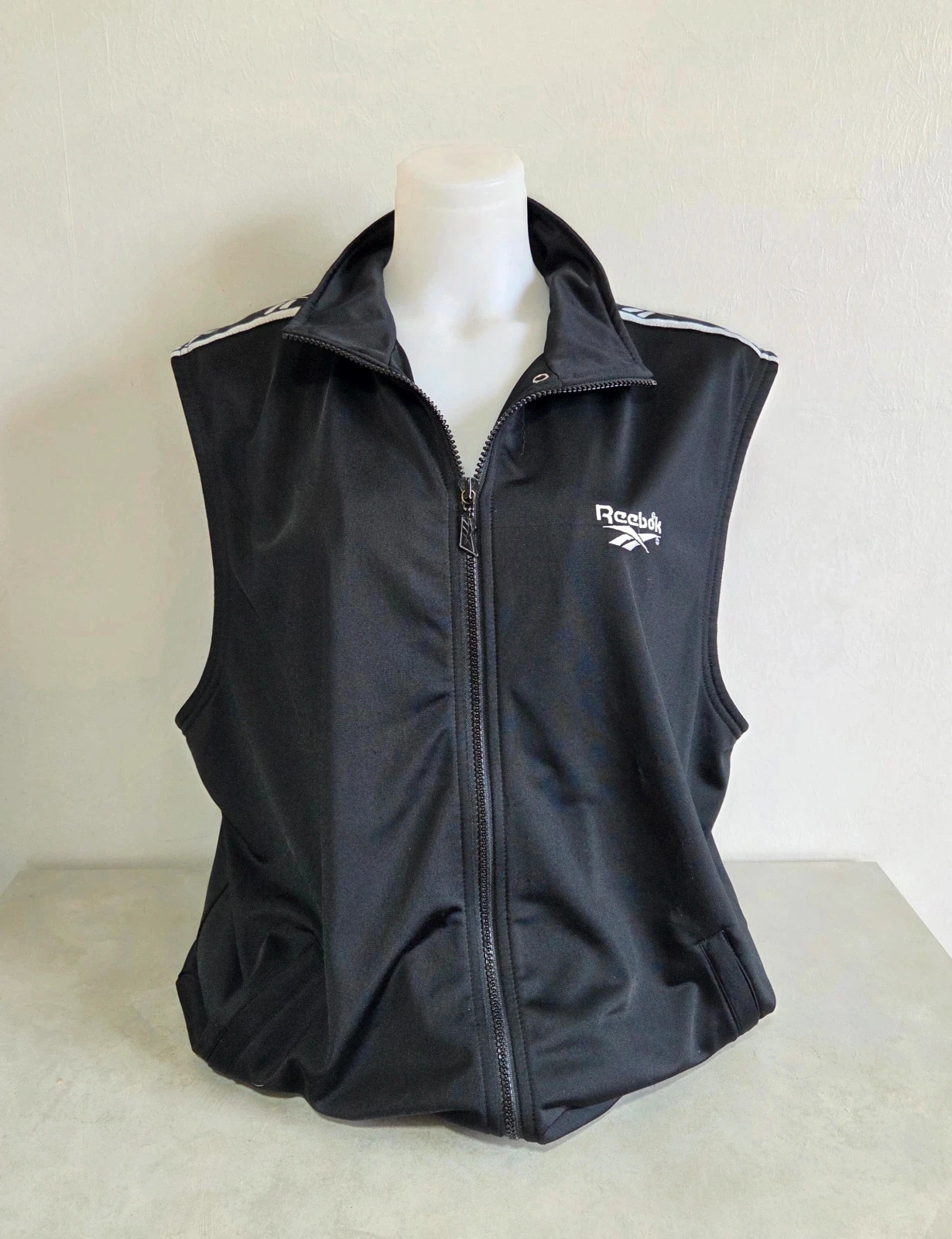 Veste sans manches reebok vintage année 90 noir blanc oversize taille M – Reebok – taille M 2