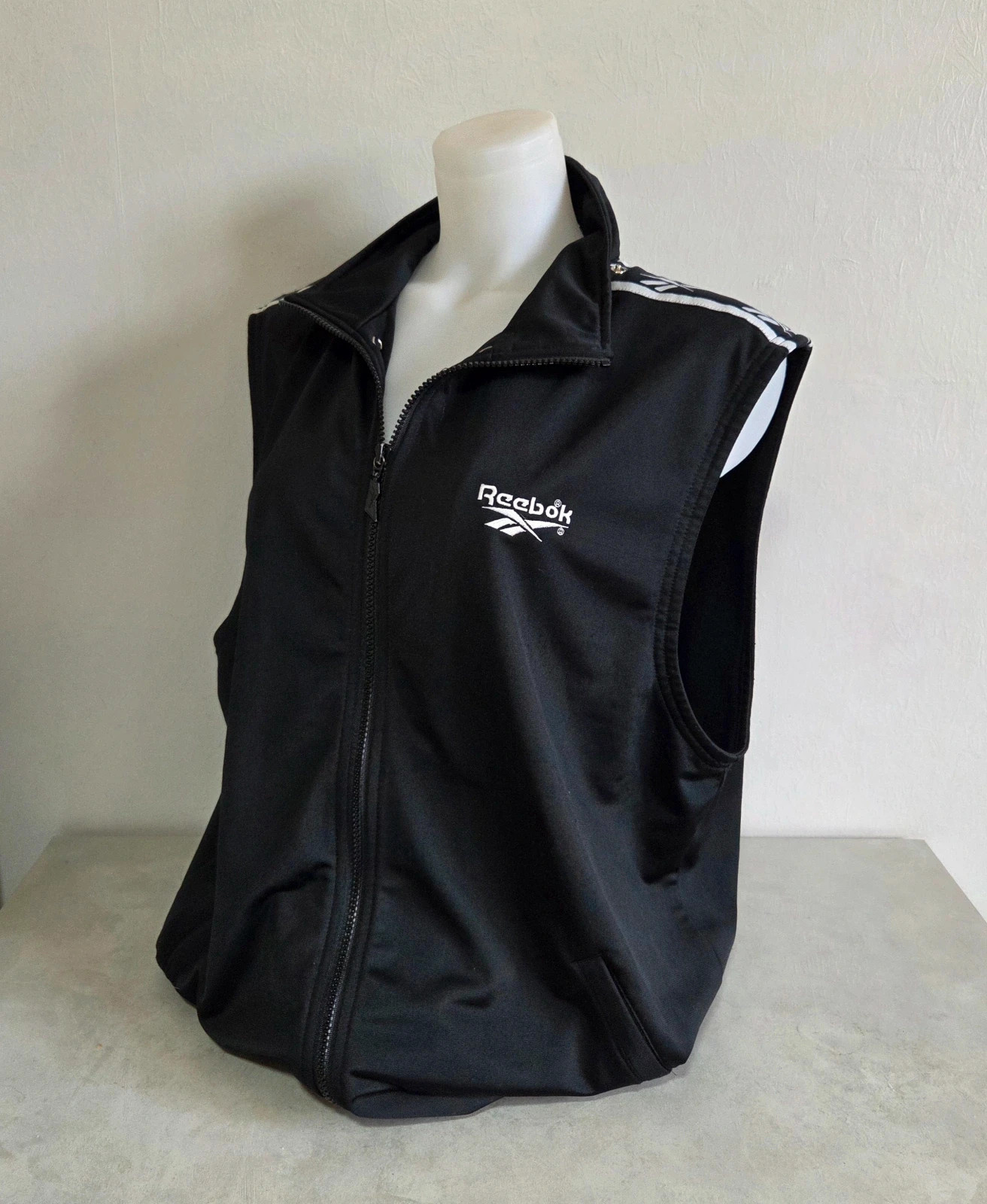 Veste sans manches reebok vintage année 90 noir blanc oversize taille M – Reebok – taille M 3
