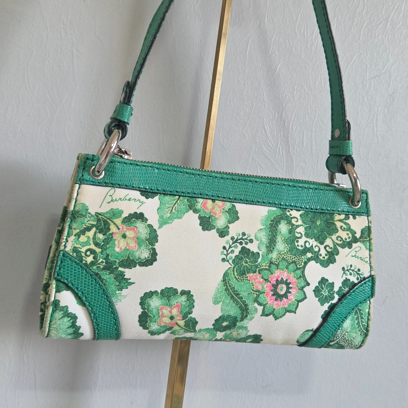 Mini sac a main Burberry vintage motif fleur baguette – Burberry 2