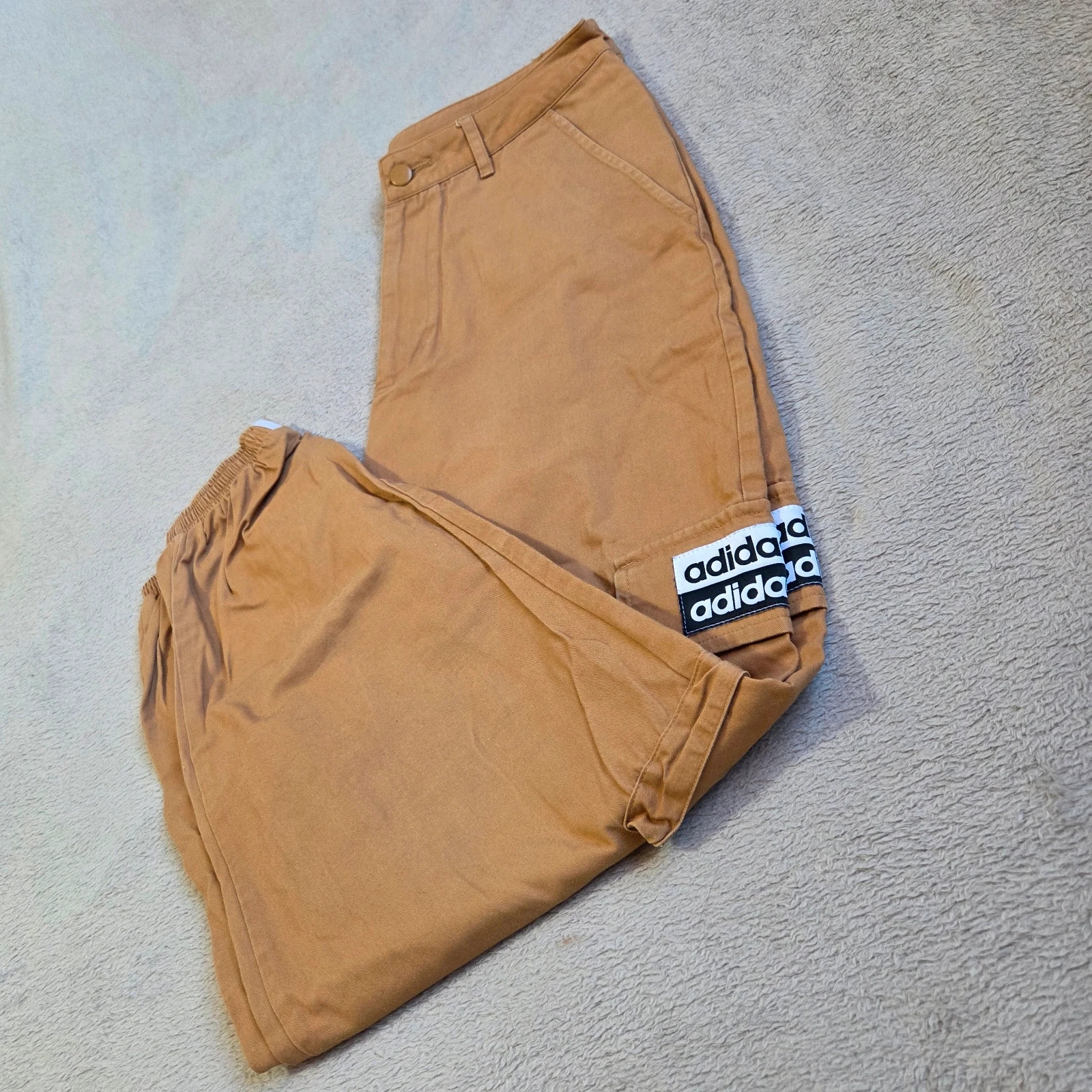 Pantalon cargo baggy Adidas vintage taille 38 camel beige marron clair – adidas – taille M / 38 / 10 2