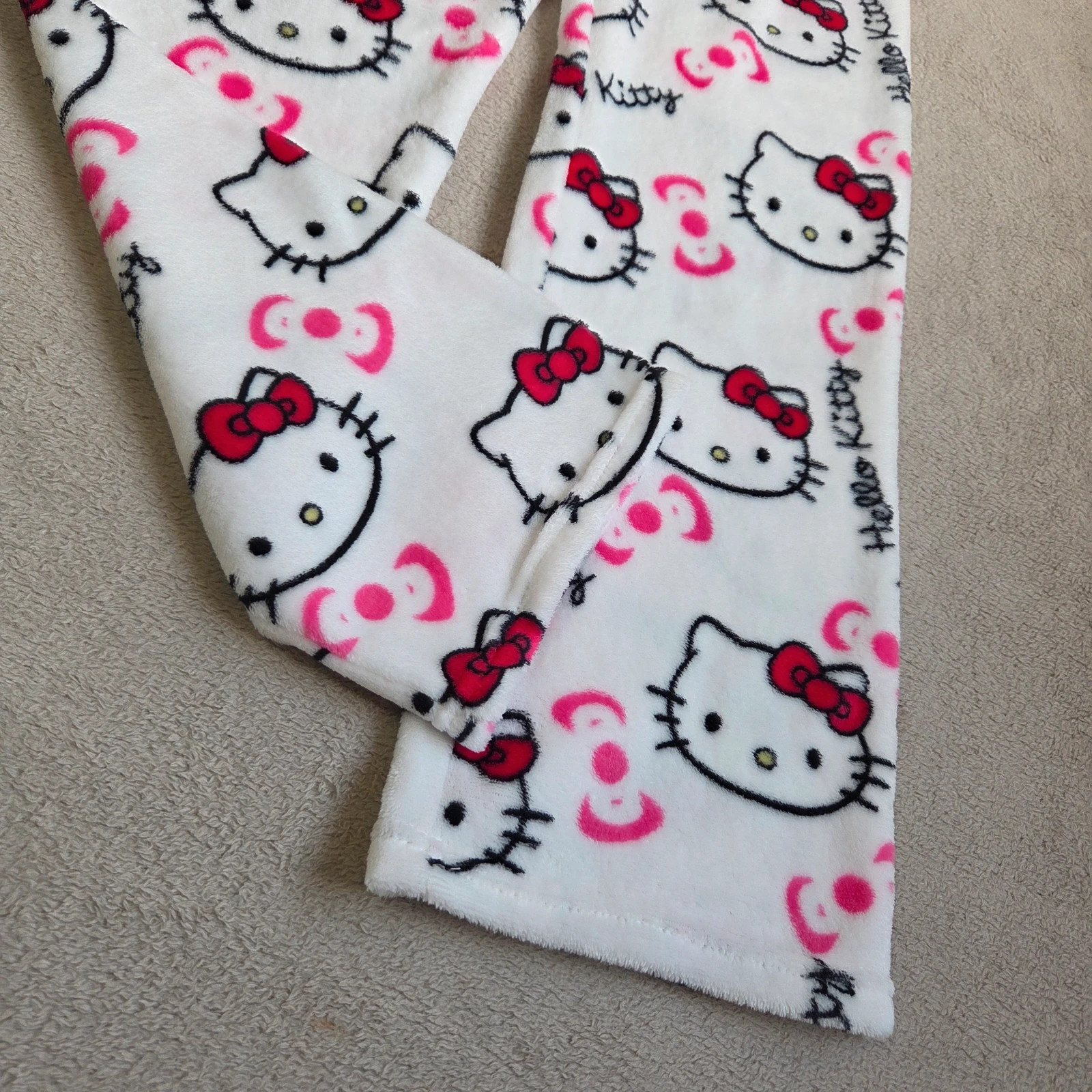 Pantalon pyjama polaire moumoute chaud piloupilou hello kitty taile M – Hello Kitty – taille M / 38 / 10 4