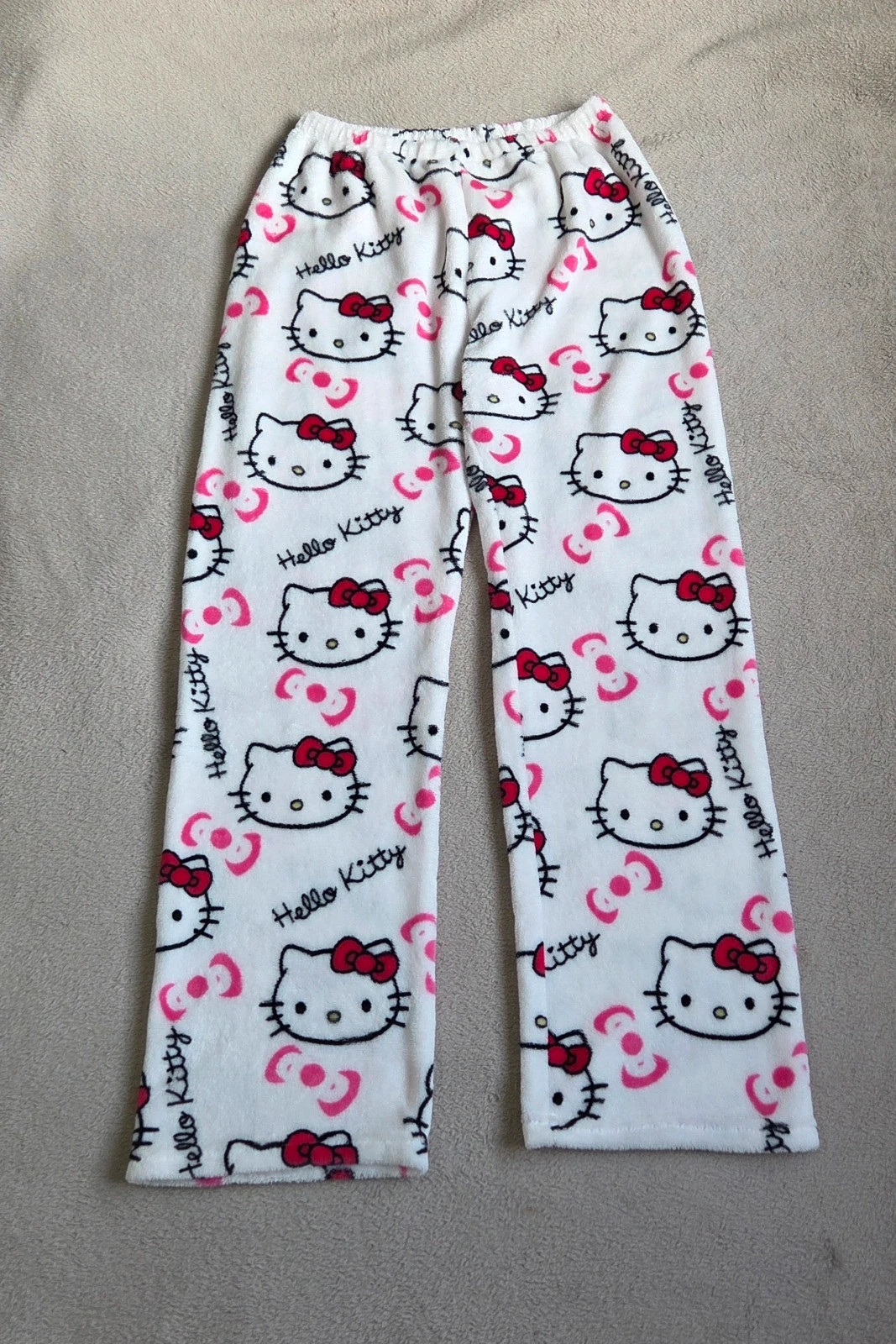 Pantalon pyjama polaire moumoute chaud piloupilou hello kitty taile M – Hello Kitty – taille M / 38 / 10 3
