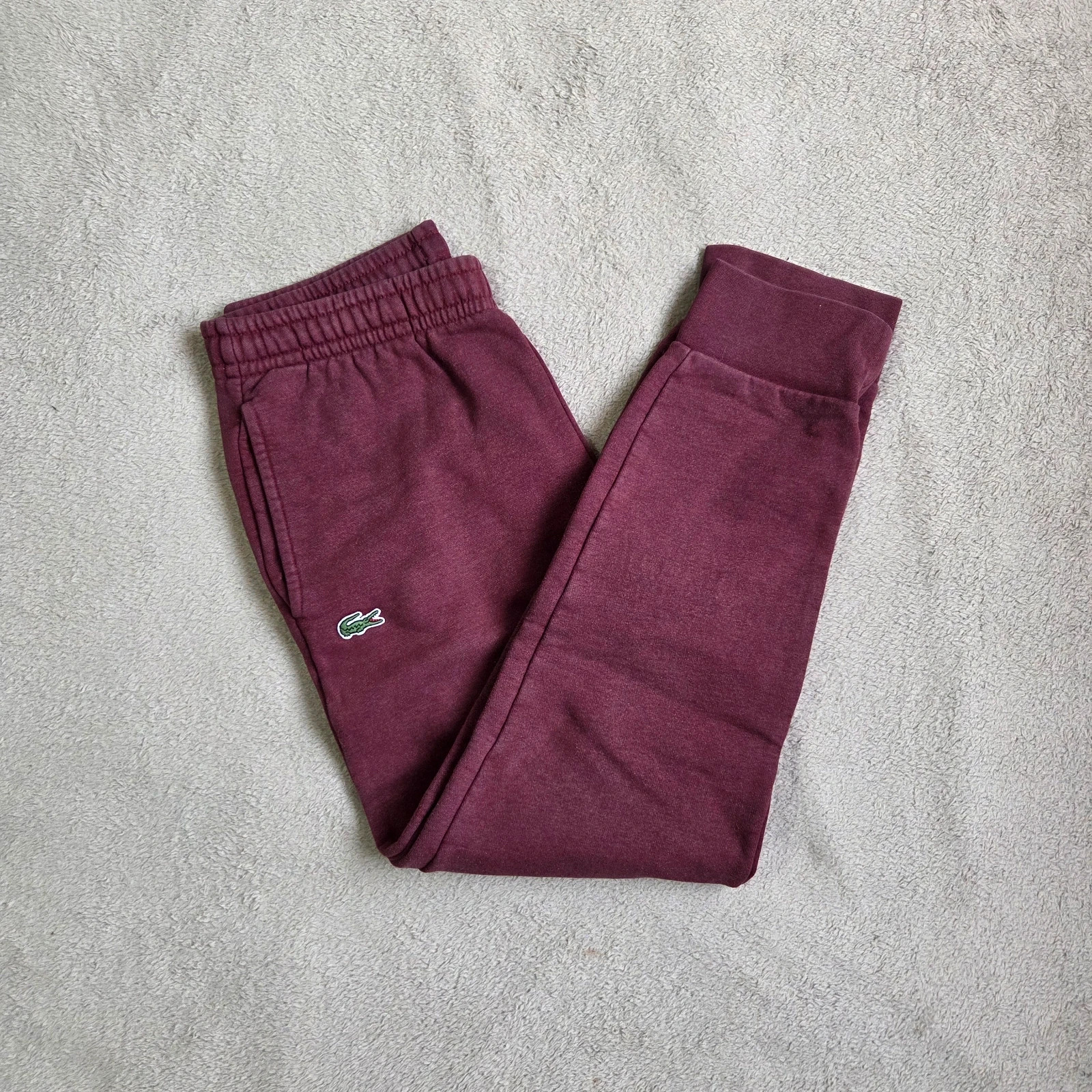 Pantalon survêtement jogging Lacoste taille S marron bordeaux sport