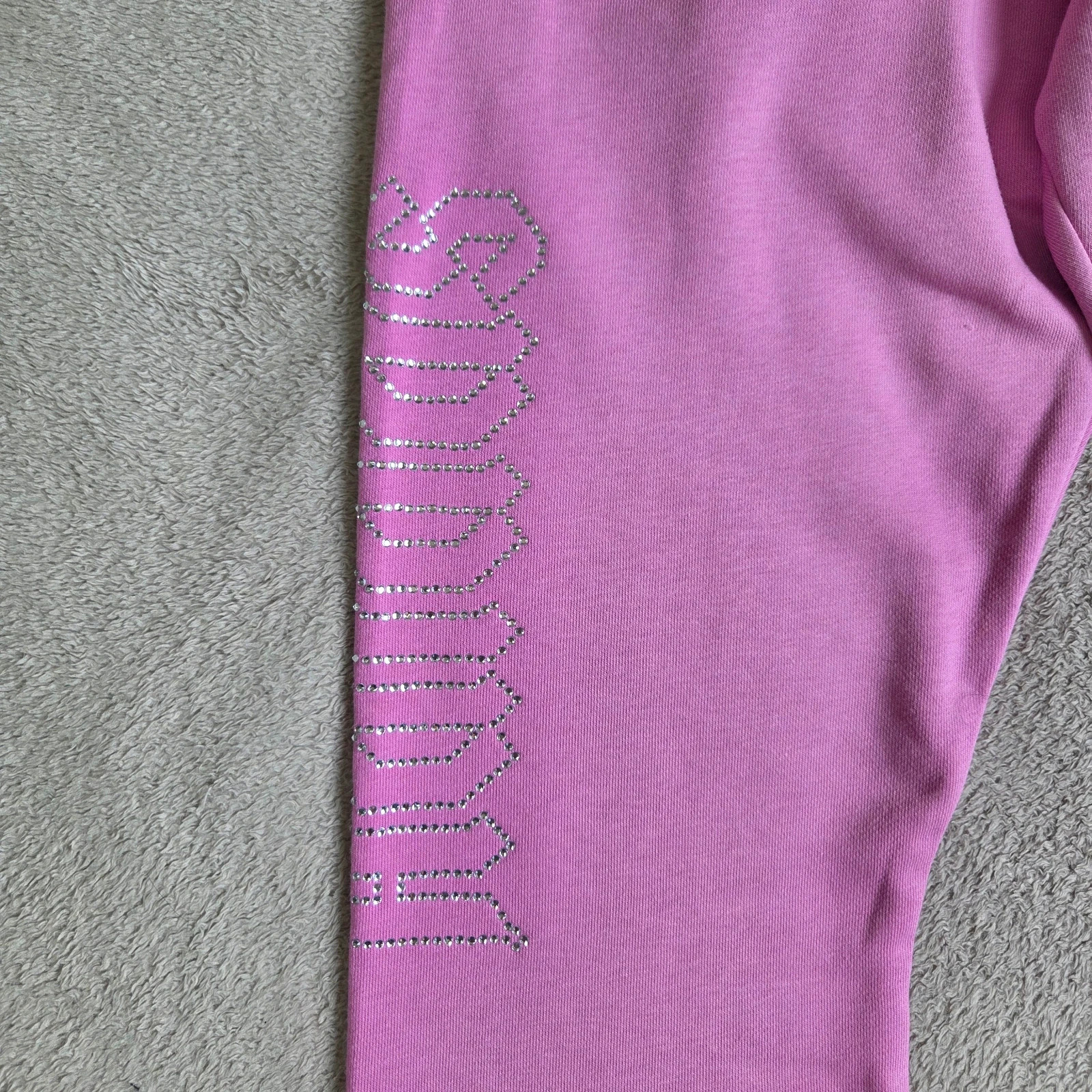 Pantalon adidas survêtement jogging Adidas jambe large diamant strass rose neuf taille L 40 – adidas – taille L / 40 / 12 5