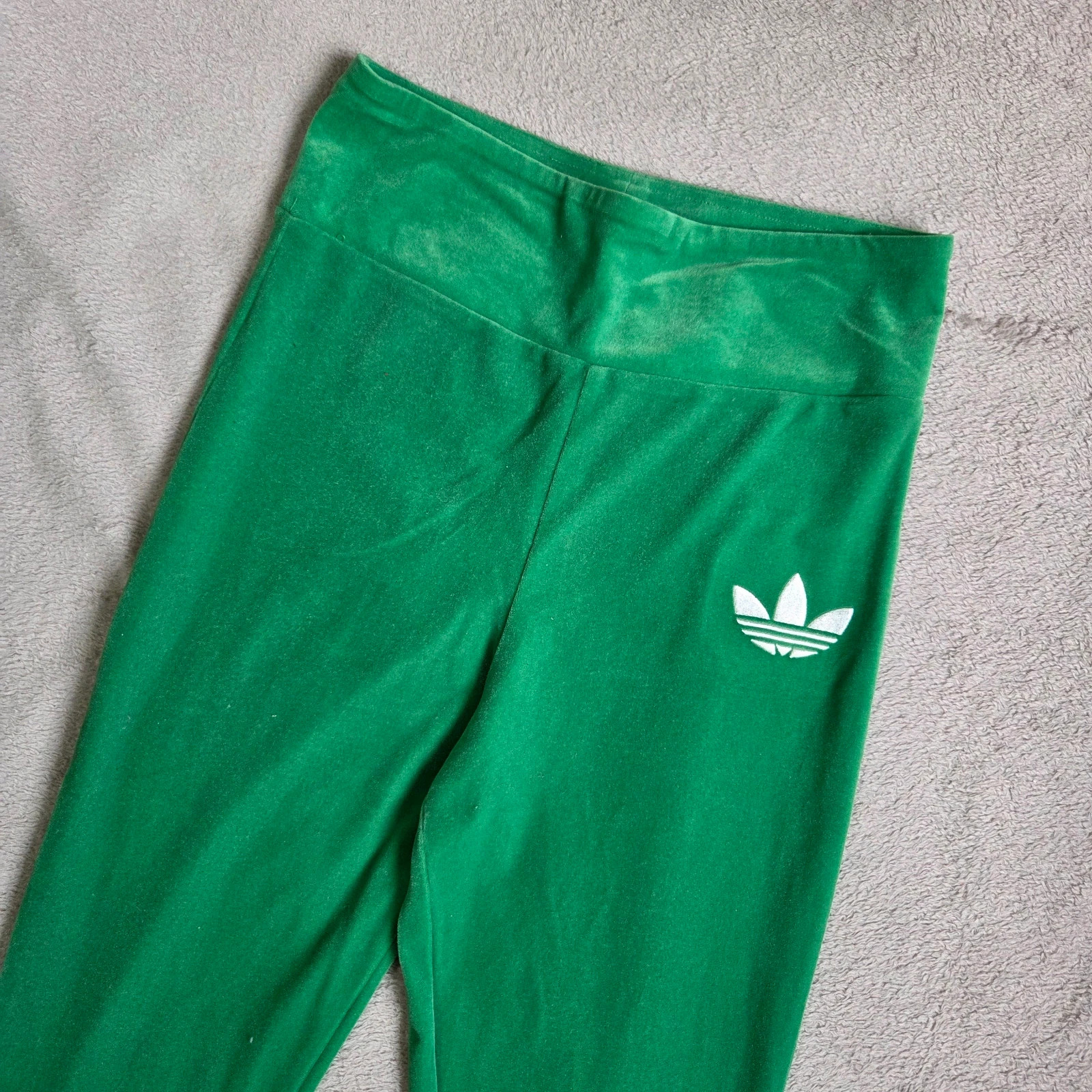 Pantalon survêtement jogging velours vert Adidas vintage taille 36 S – adidas – taille S / 36 / 8 2