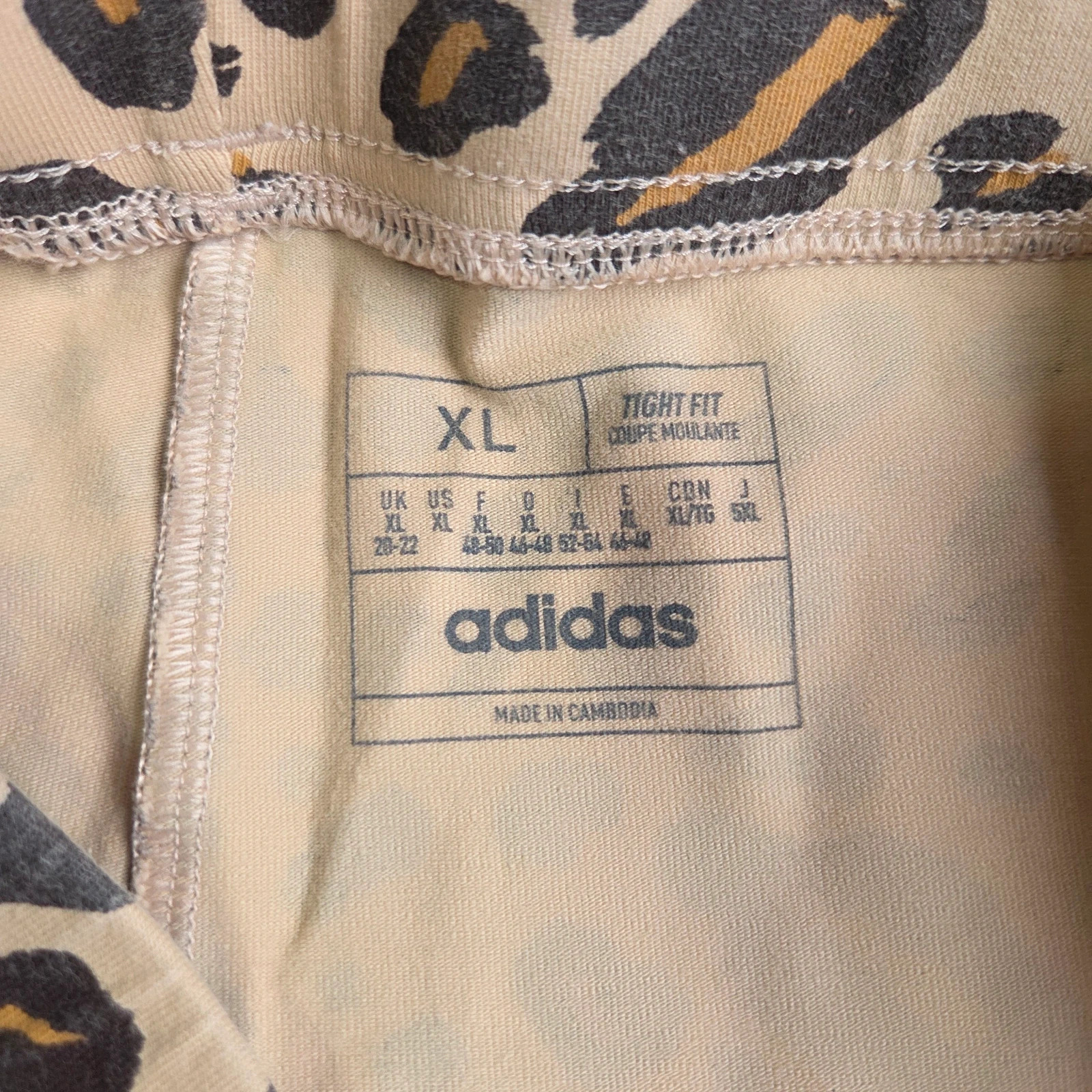 Pantalon survêtement jogging Adidas leggings sport taille XL 42 léopard – adidas – taille XL / 42 / 14 5
