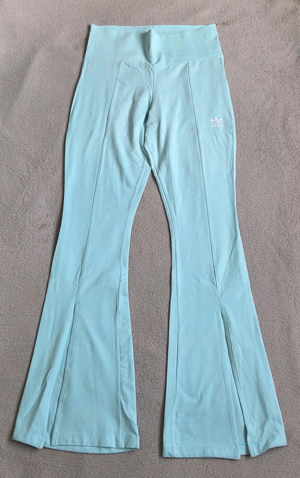 Pantalon survêtement jogging leggings sport fitness Adidas bleu turquoise taille 42 XL – adidas – taille XL / 42 / 14 3