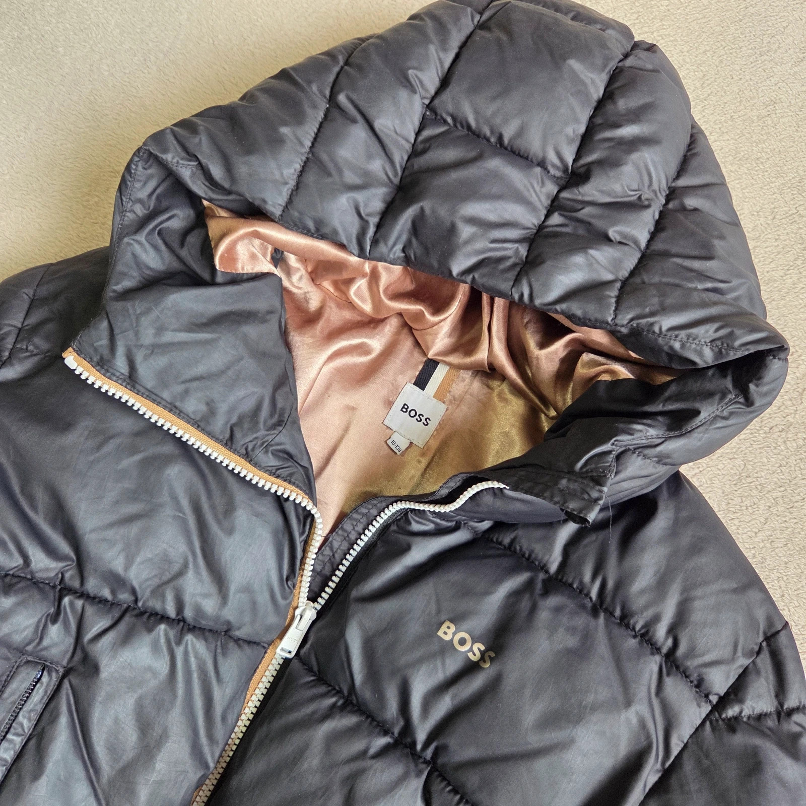 Blouson doudoune manteau enfant fille hugo boss court crop top taille 10 ans – Hugo Boss – taille 10 ans / 140 cm 2