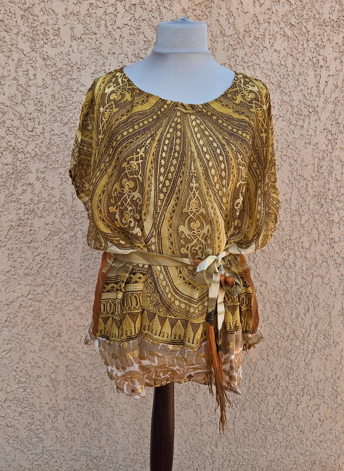 Robe tunique Roberto Cavalli vintage retro taille L/XL – Roberto Cavalli – taille XL / 42 / 14 5
