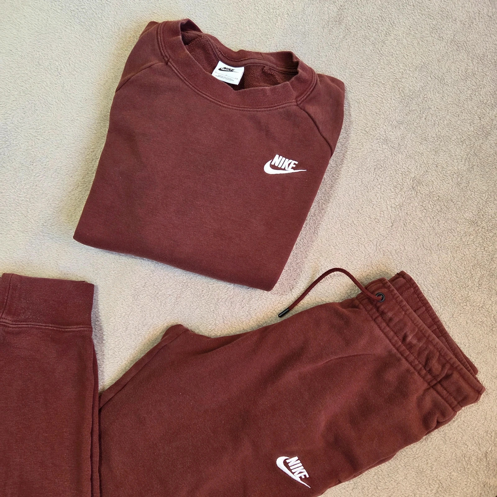 Ensemble survêtement jogging nike marron blanc taille S – Nike – taille S / 36 / 8 3