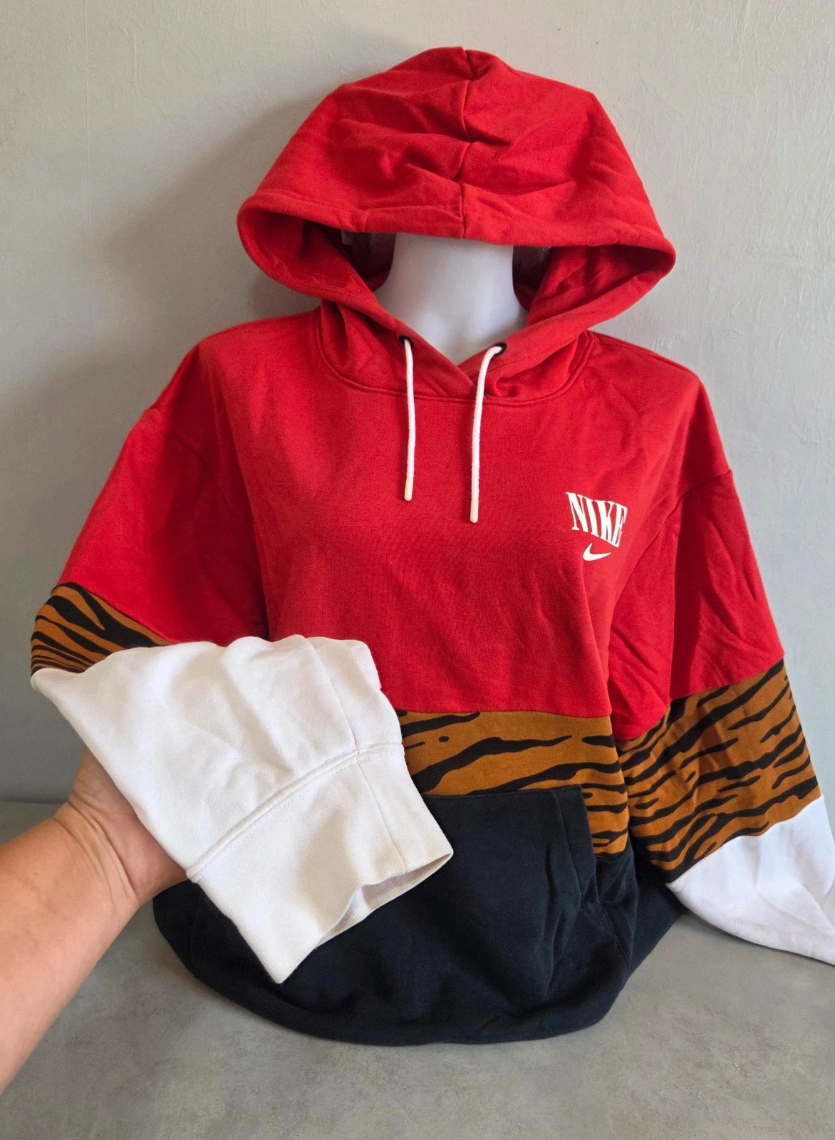 Pull sweat woody sweat-shirt capuche zèbre nike vintage taille XL oversize large – Nike – taille XL / 42 / 14 4