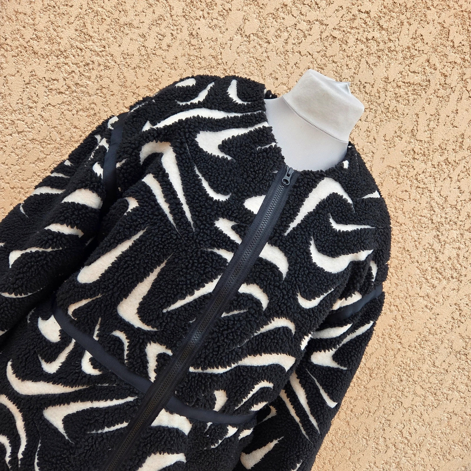 Blouson long doudoune manteau hiver polaire moumoute chaud nike taille M/L – Nike – taille M / 38 / 10 2