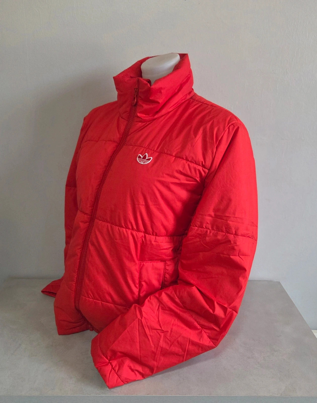 Blouson doudoune manteau hiver chaud Adidas rouge blanc taille M 38 – adidas – taille M / 38 / 10 5