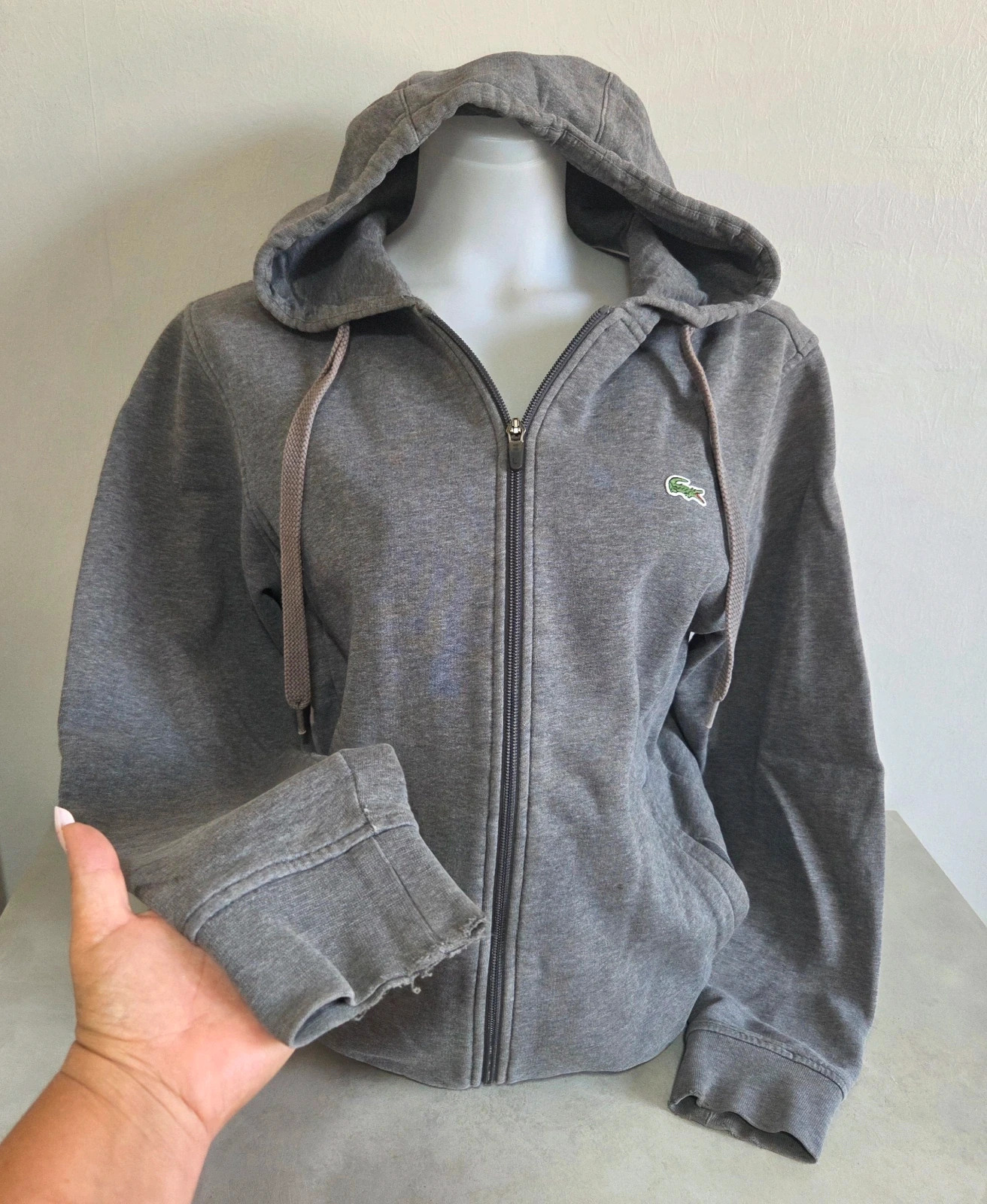 Veste zippé survêtement jogging Lacoste gris taille S – Lacoste – taille S / 36 / 8 2