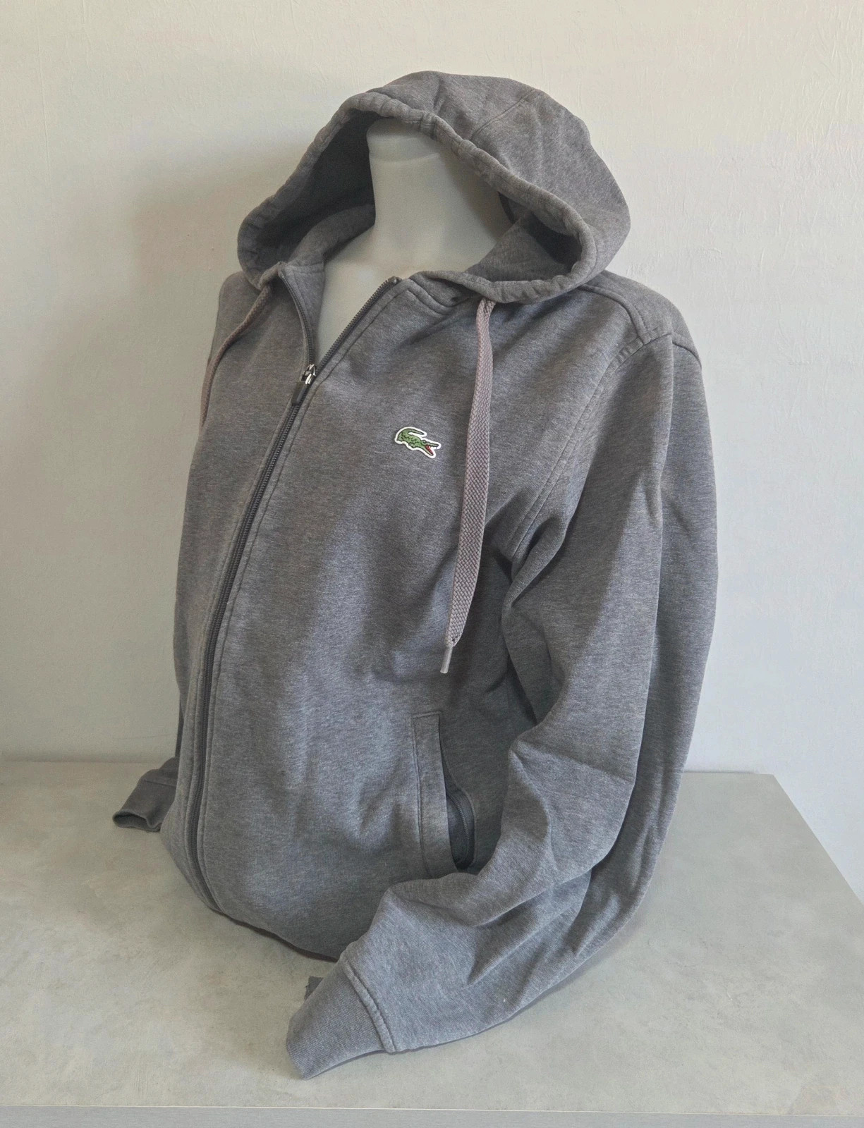 Veste zippé survêtement jogging Lacoste gris taille S – Lacoste – taille S / 36 / 8 5
