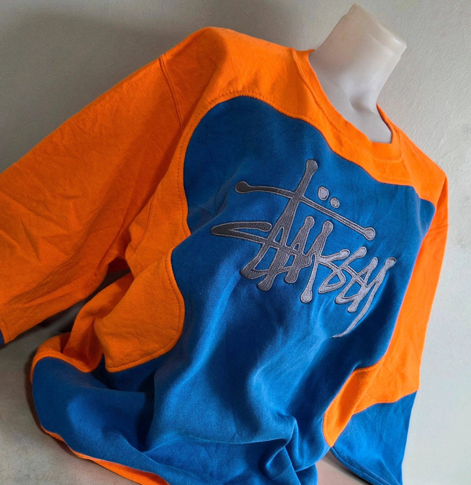 Pull sweat woody sweat-shirt vintage USA stüssy taille L – Stüssy – taille L 4