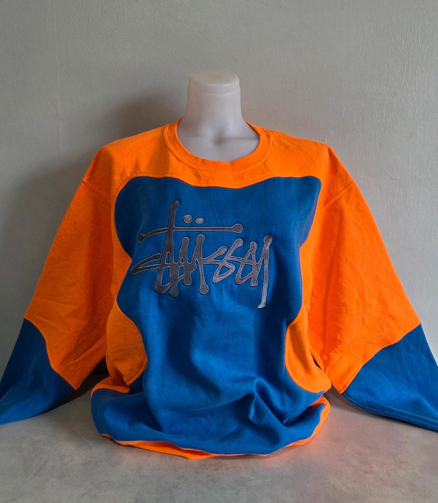 Pull sweat woody sweat-shirt vintage USA stüssy taille L – Stüssy – taille L 3