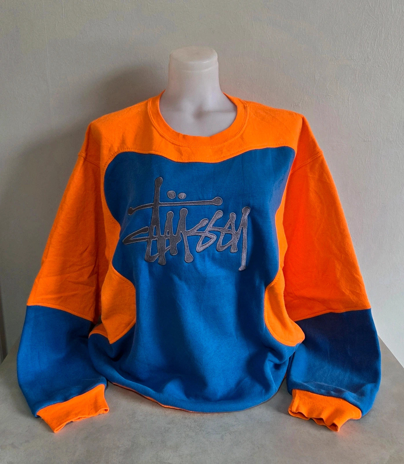Pull sweat woody sweat-shirt vintage USA stüssy taille L