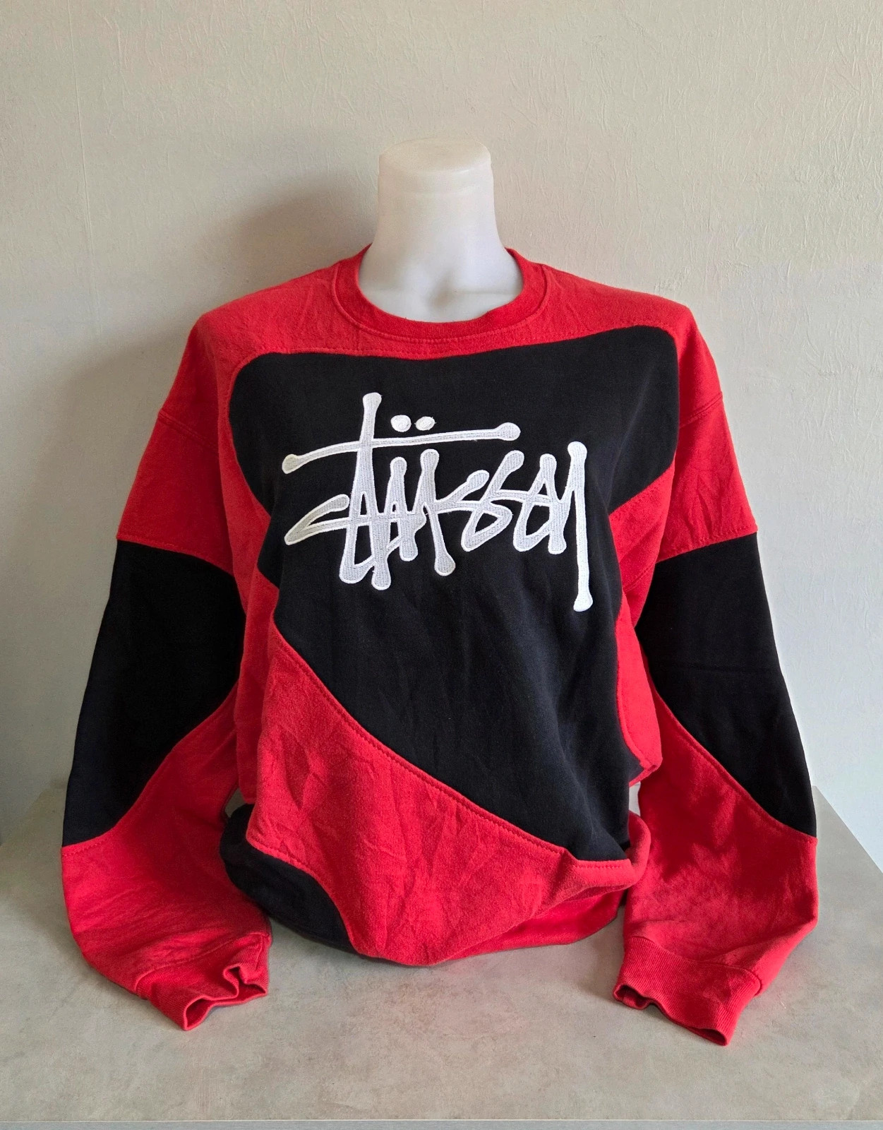 Pull sweat woody sweat-shirt vintage M/USA stüssy taille M