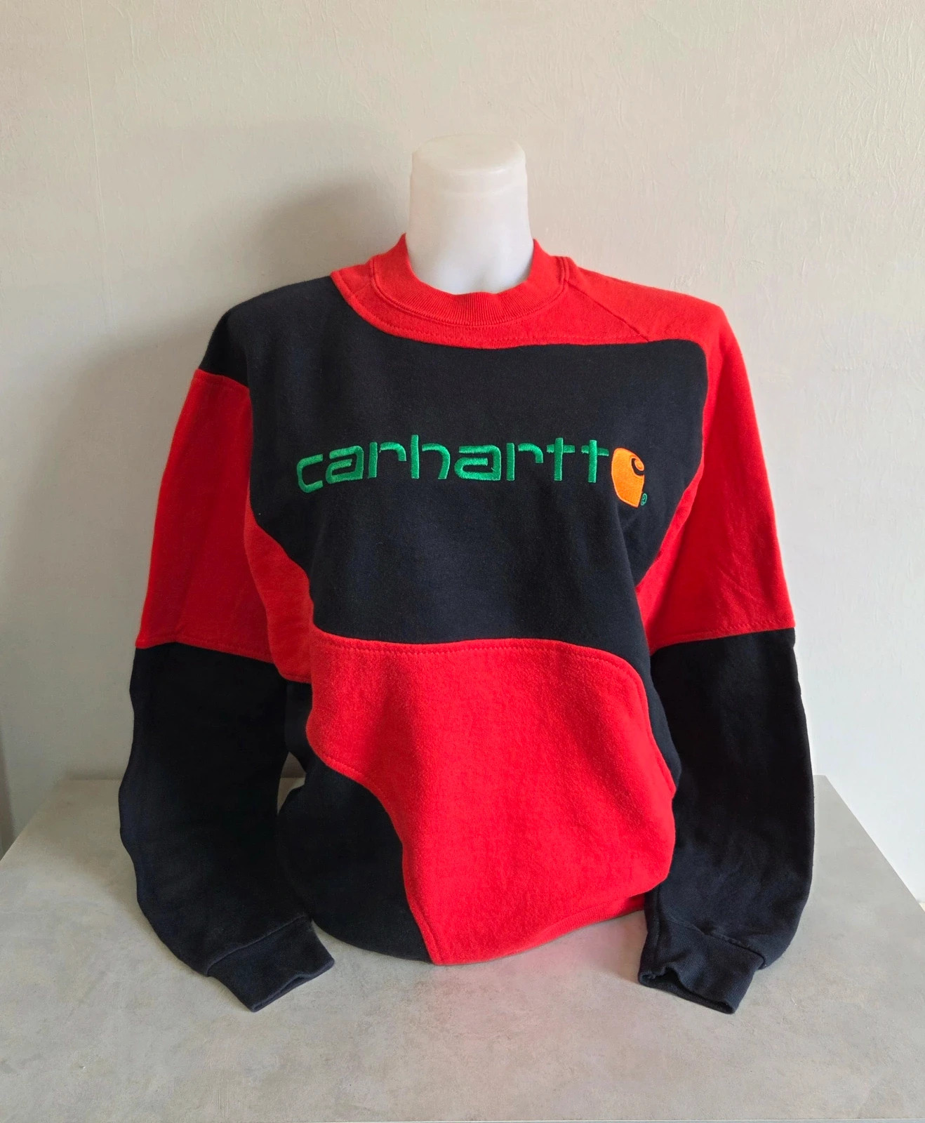 Pull sweat woody sweat-shirt vintage USA carhartt taille M/L