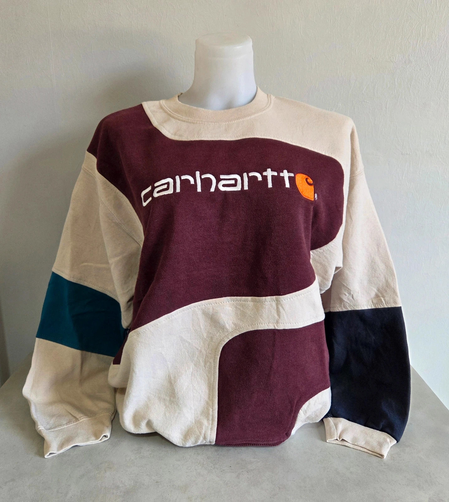 Pull sweat woody sweat-shirt vintage USA carhartt taille M/L