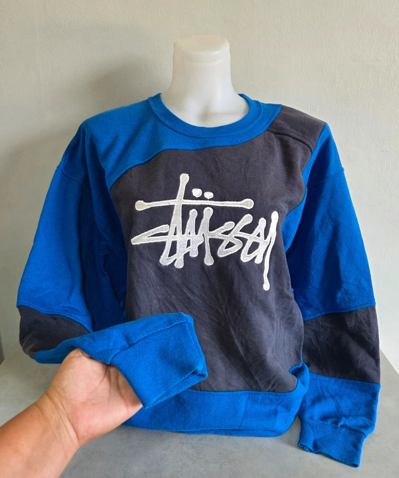 Pull sweat woody sweat-shirt vintage USA stüssy taille M/L – Stüssy – taille M 3
