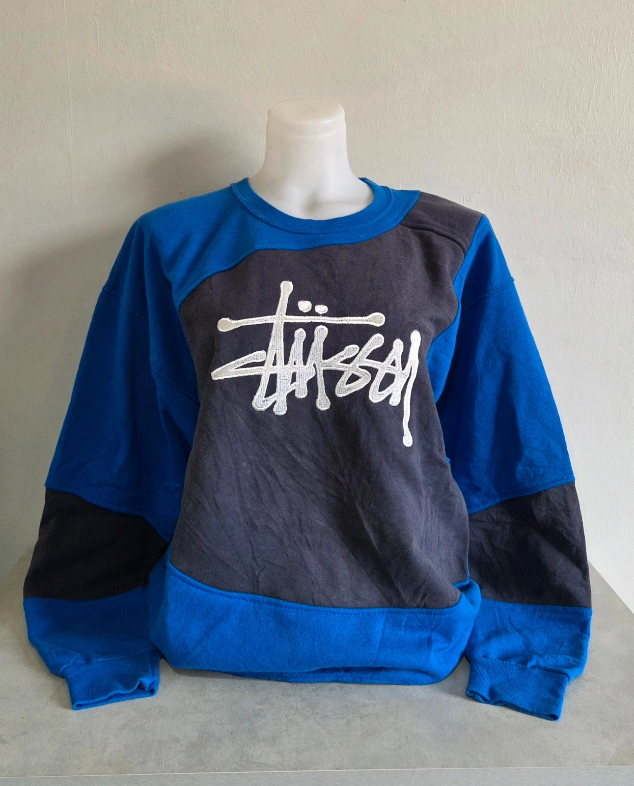 Pull sweat woody sweat-shirt vintage USA stüssy taille M/L