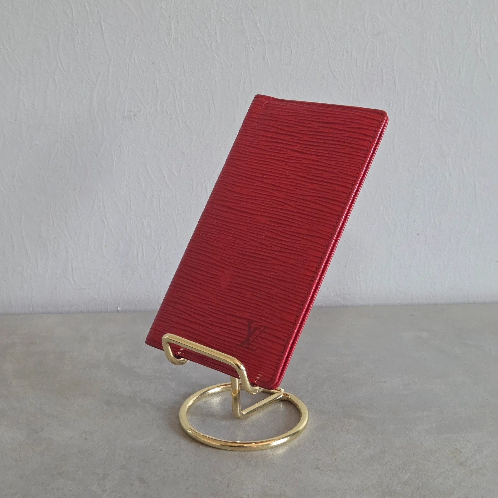 Porte chéquier étuis pour carte grise Louis vuitton cuir epi rouge vintage – Louis Vuitton 3