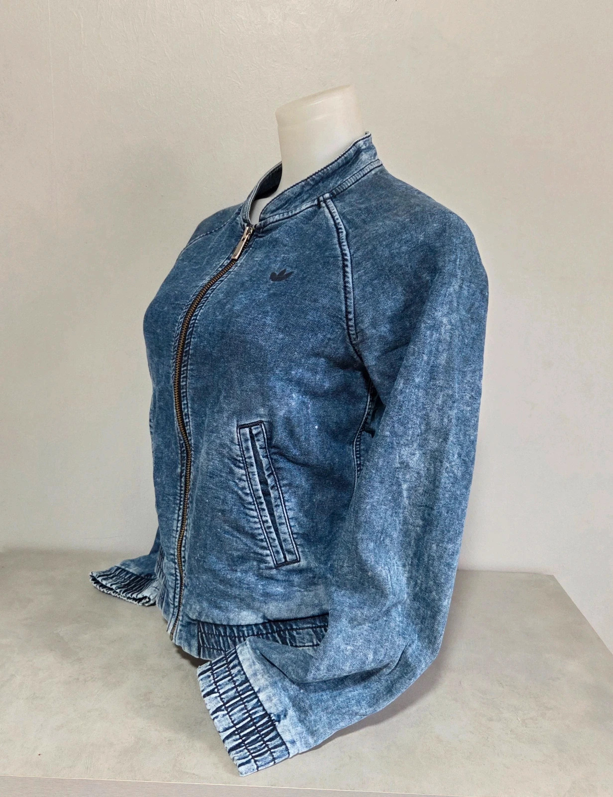 Veste survêtement Adidas vintage denim jeans taille XS – adidas – taille XS / 34 / 6 5