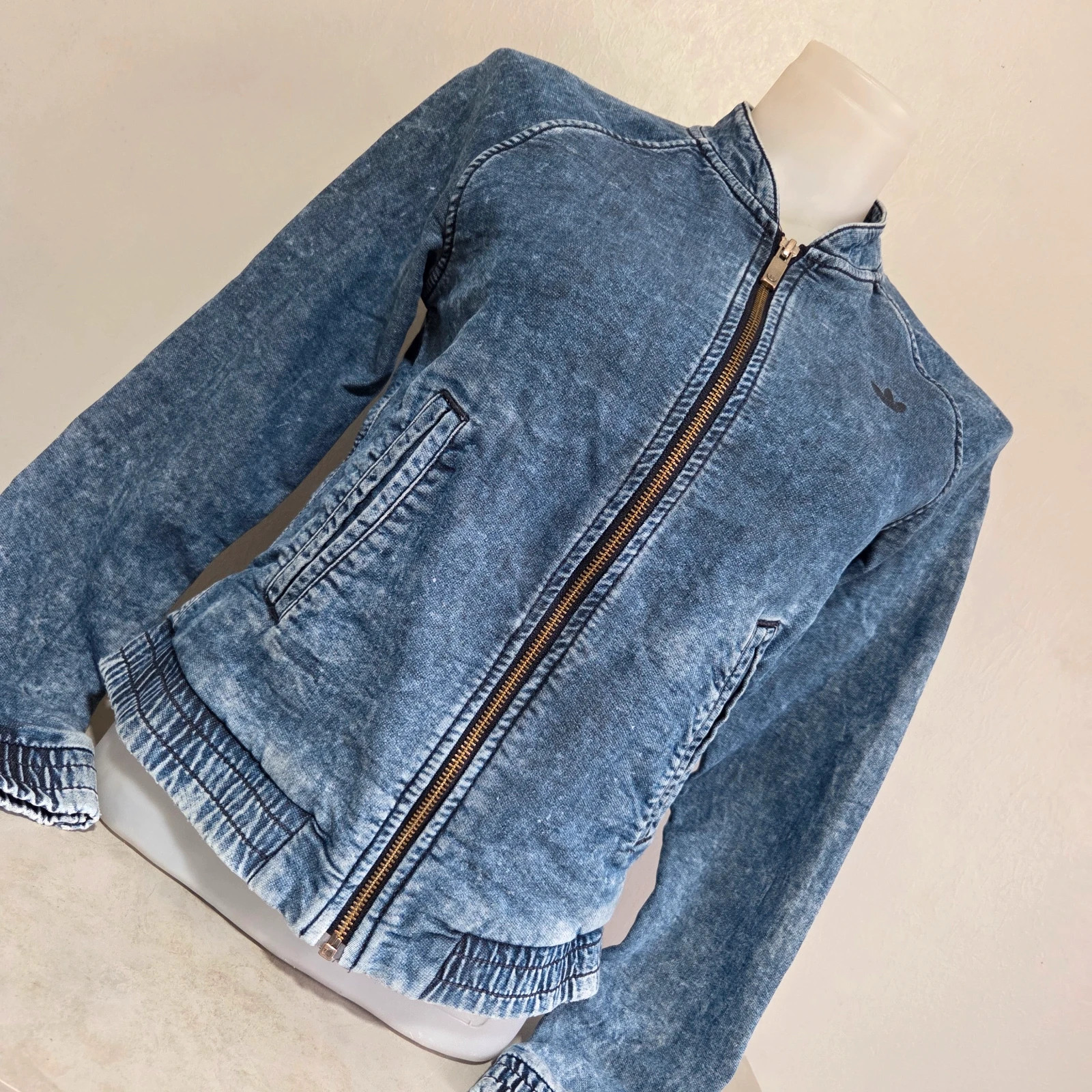 Veste survêtement Adidas vintage denim jeans taille XS – adidas – taille XS / 34 / 6 3