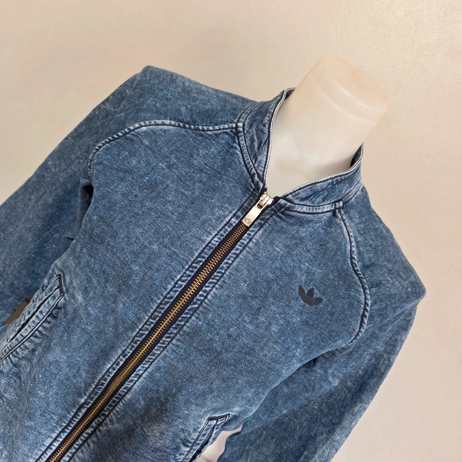 Veste survêtement Adidas vintage denim jeans taille XS – adidas – taille XS / 34 / 6 2