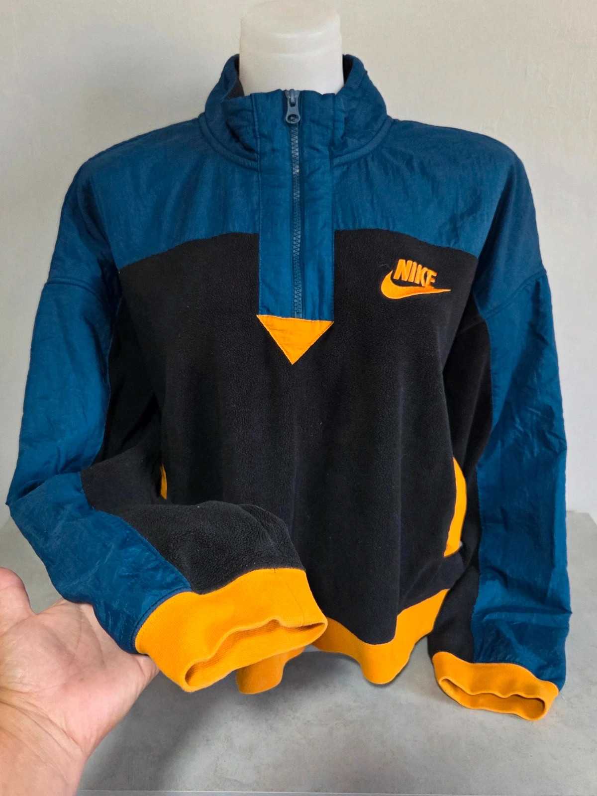 Pull sweat woody polaire nike taille XL bleu orange noir – Nike – taille XL / 42 / 14 2