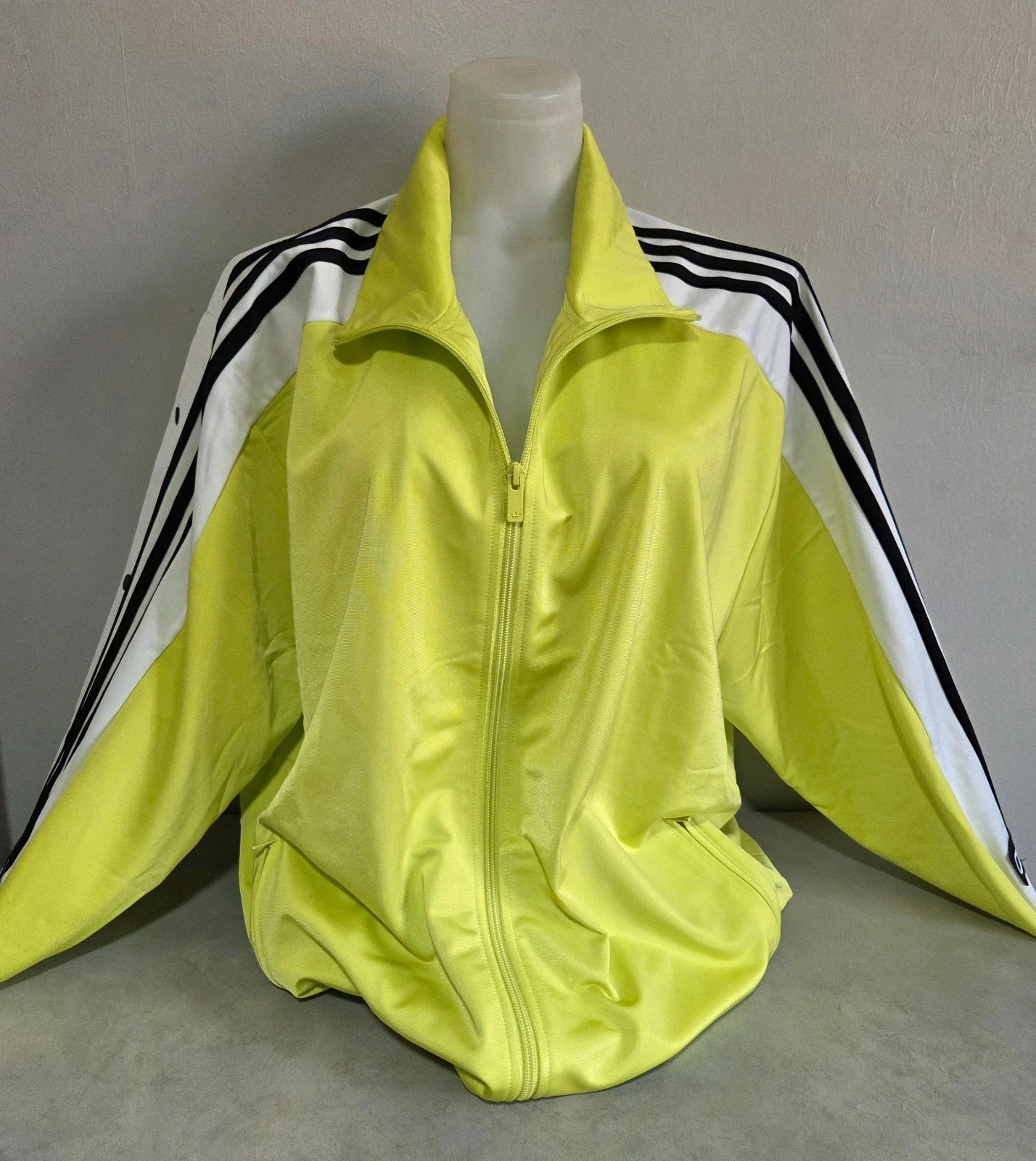 Veste zippé large oversize Adidas bouton pression fluo taille XL – adidas – taille XL 5