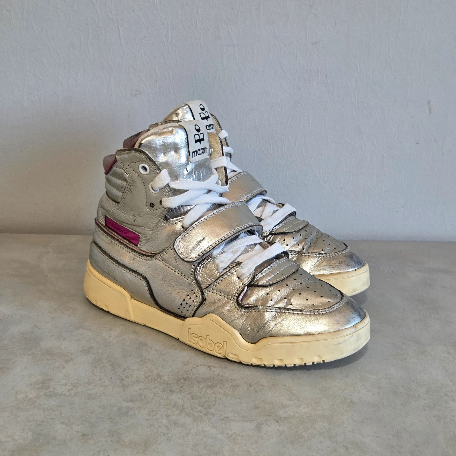 Sneakers basket montante Isabel marant taille 36 gris argenté – Isabel Marant – taille 36