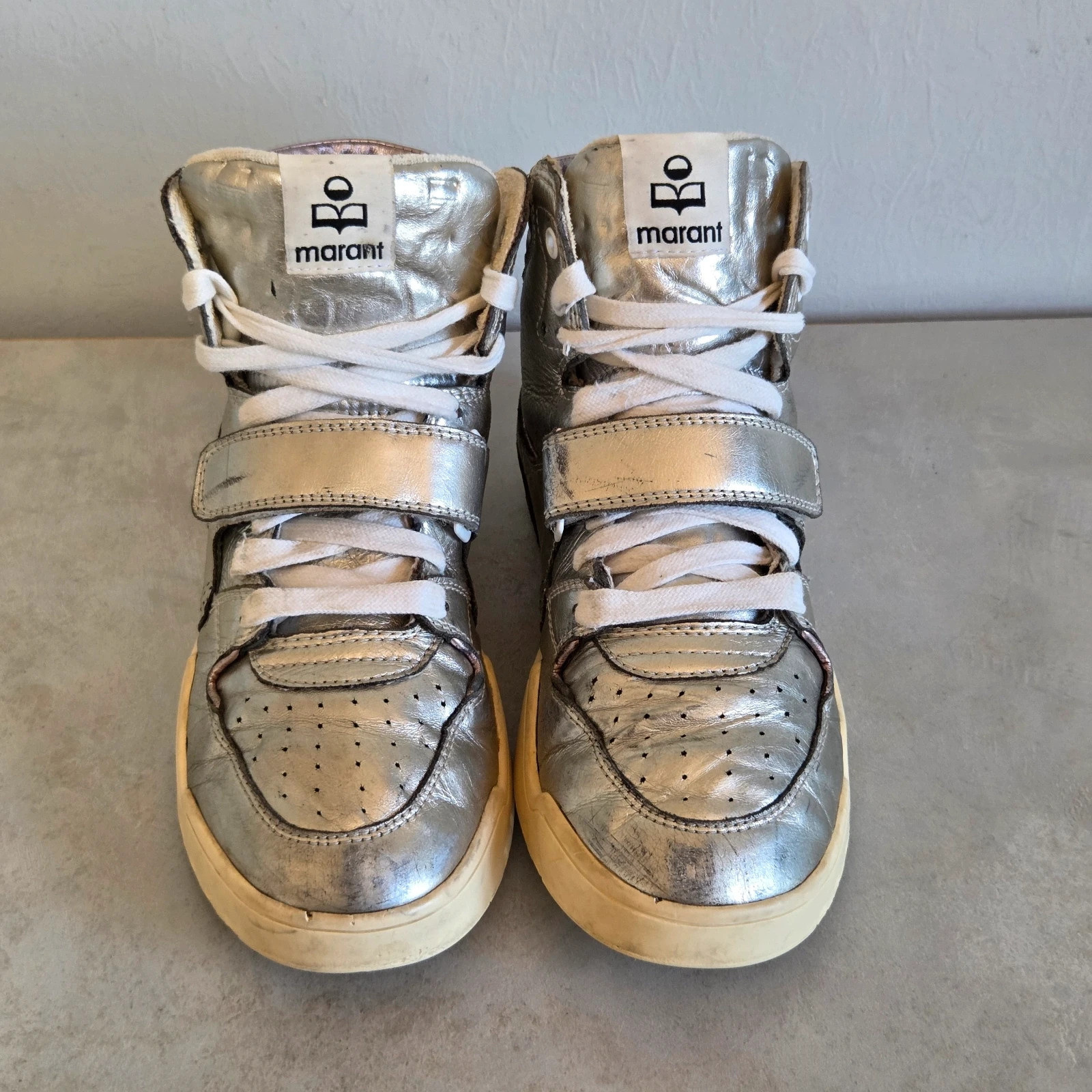 Sneakers basket montante Isabel marant taille 36 gris argenté – Isabel Marant – taille 36 3