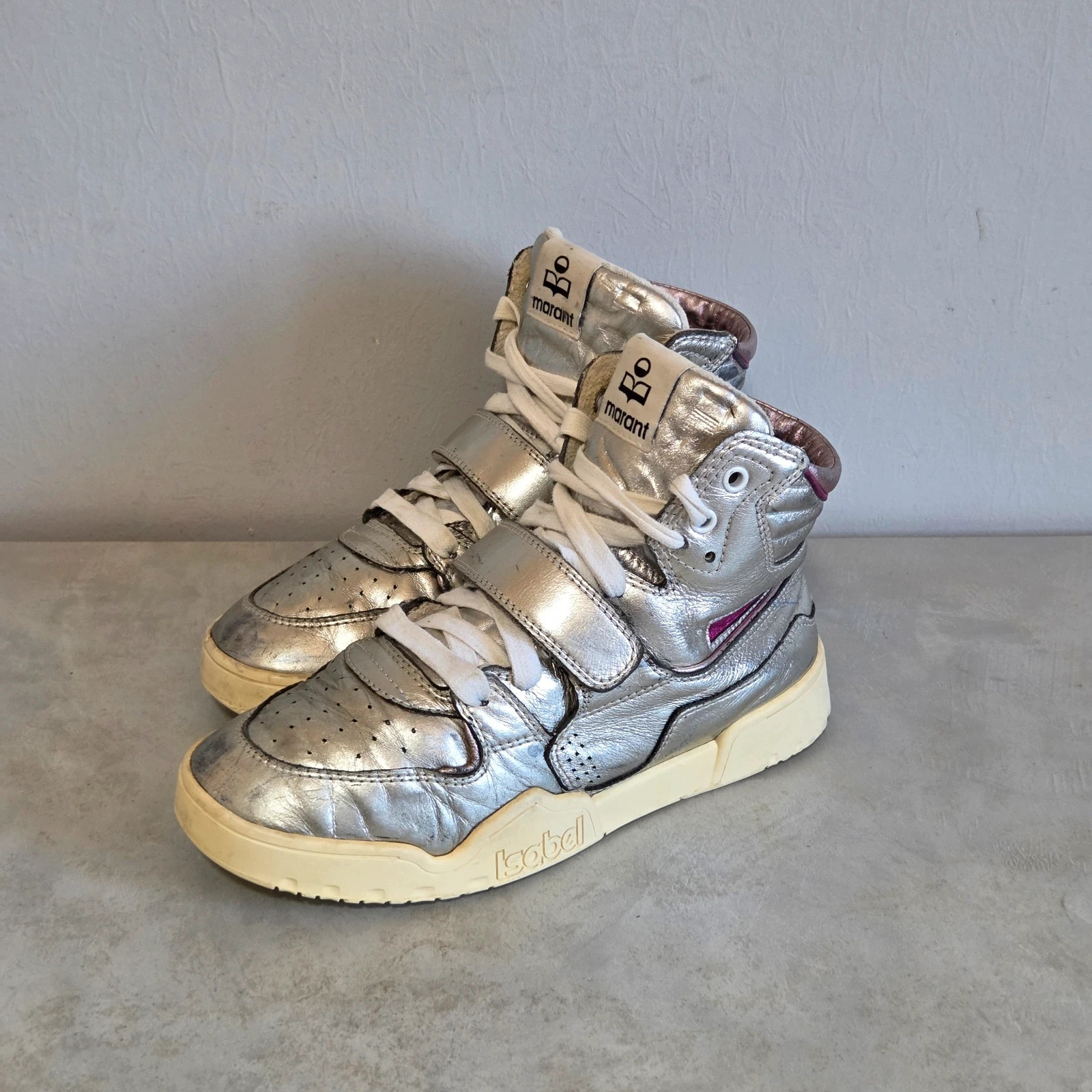 Sneakers basket montante Isabel marant taille 36 gris argenté – Isabel Marant – taille 36 2