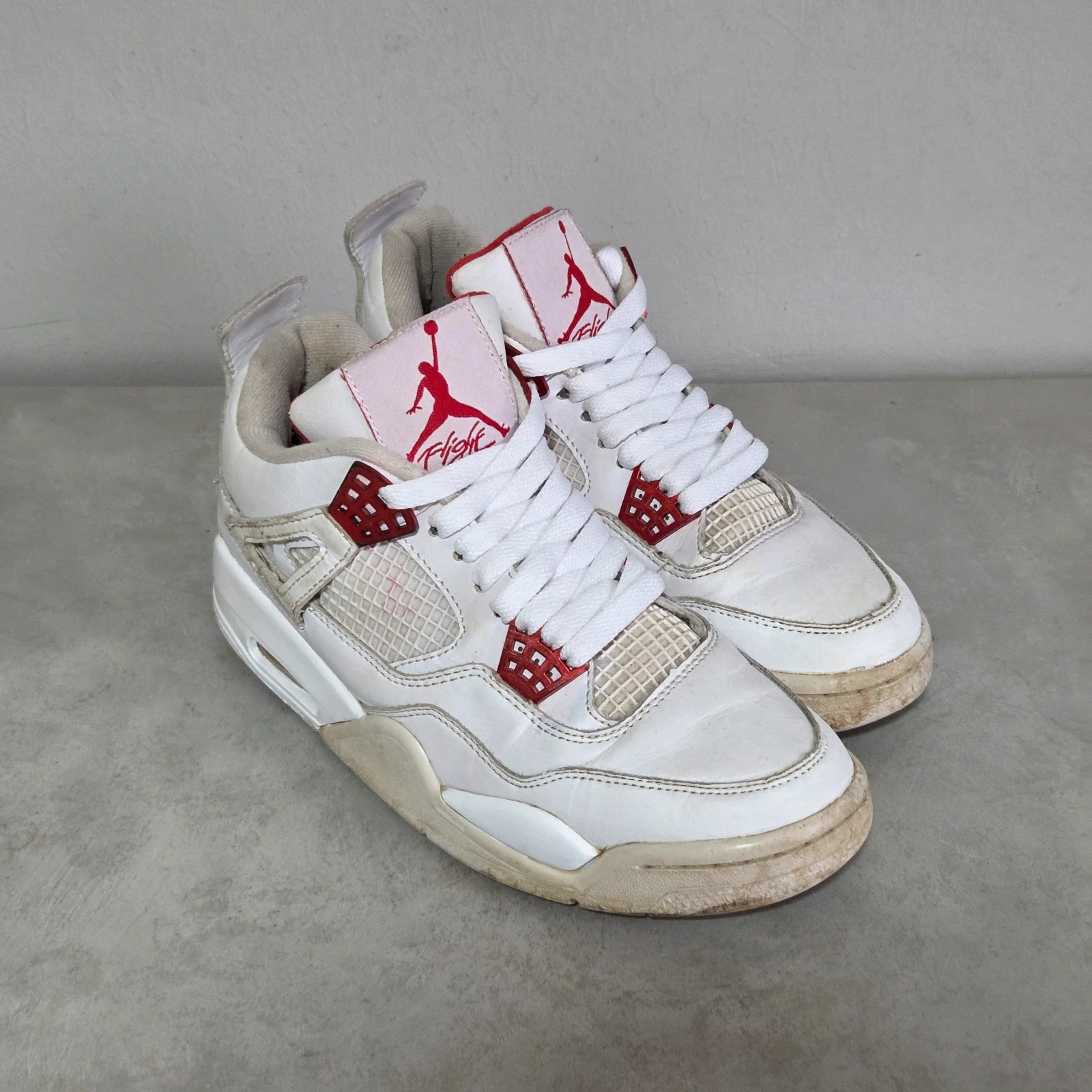 Sneakers basket air Jordan 4 metalic taille 38 blanc rouge – Jordan – taille 38 2