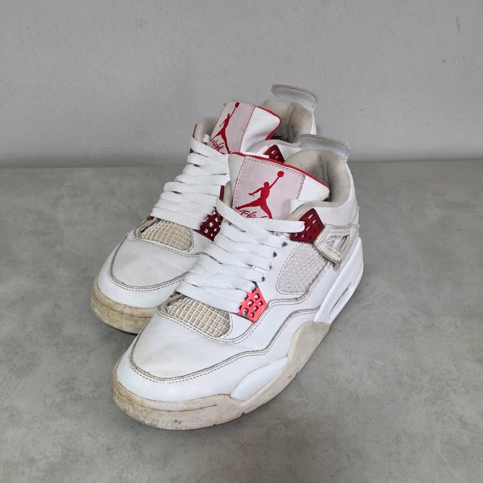 Sneakers basket air Jordan 4 metalic taille 38 blanc rouge – Jordan – taille 38 3