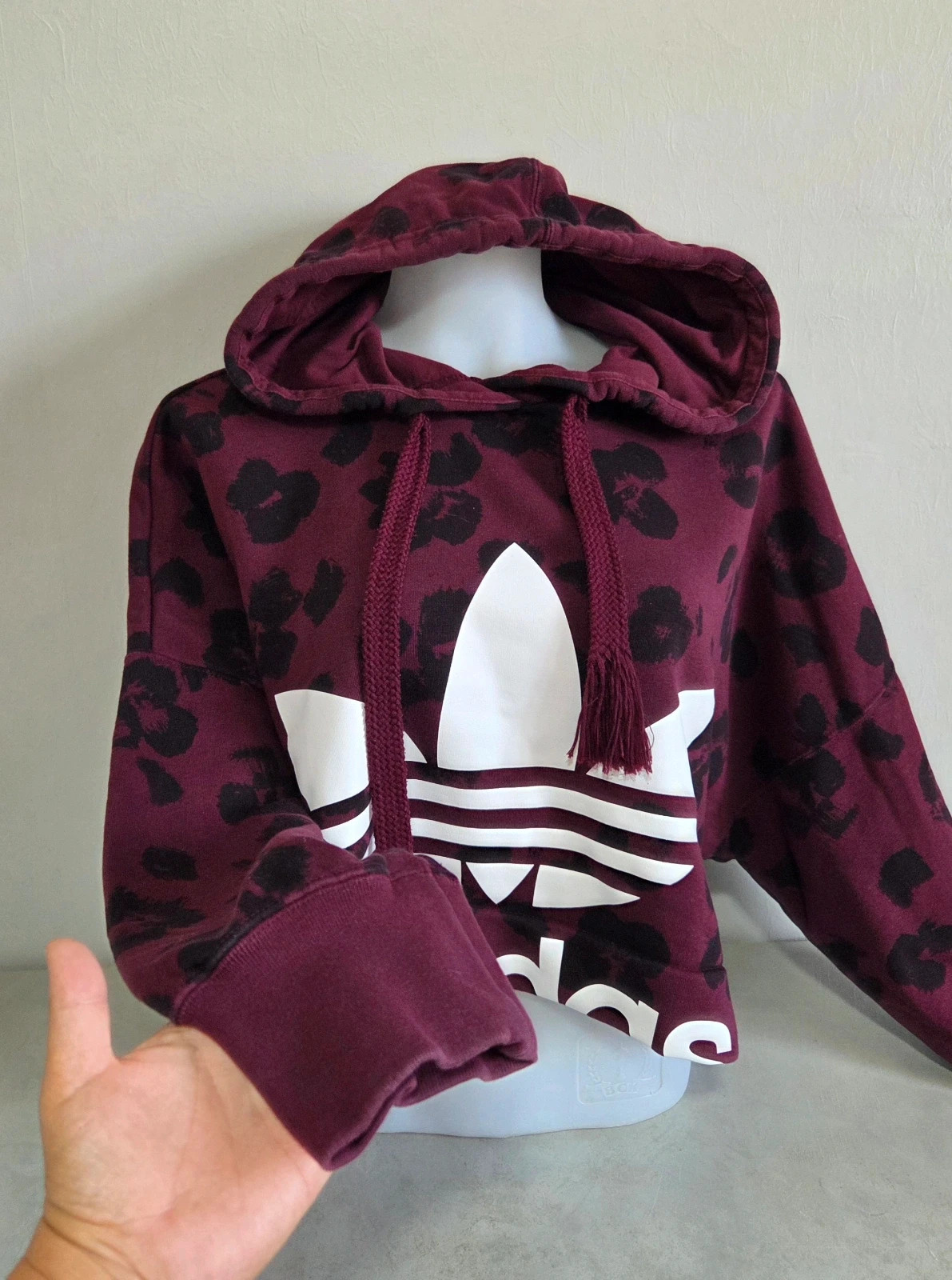 Sweat pull capuche woody sweat-shirt Adidas léopard court crop top taille S M – adidas – taille S / 36 / 8 4