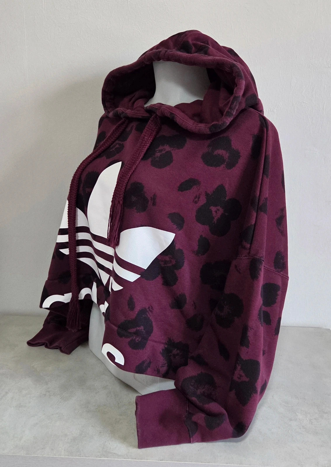 Sweat pull capuche woody sweat-shirt Adidas léopard court crop top taille S M – adidas – taille S / 36 / 8 5