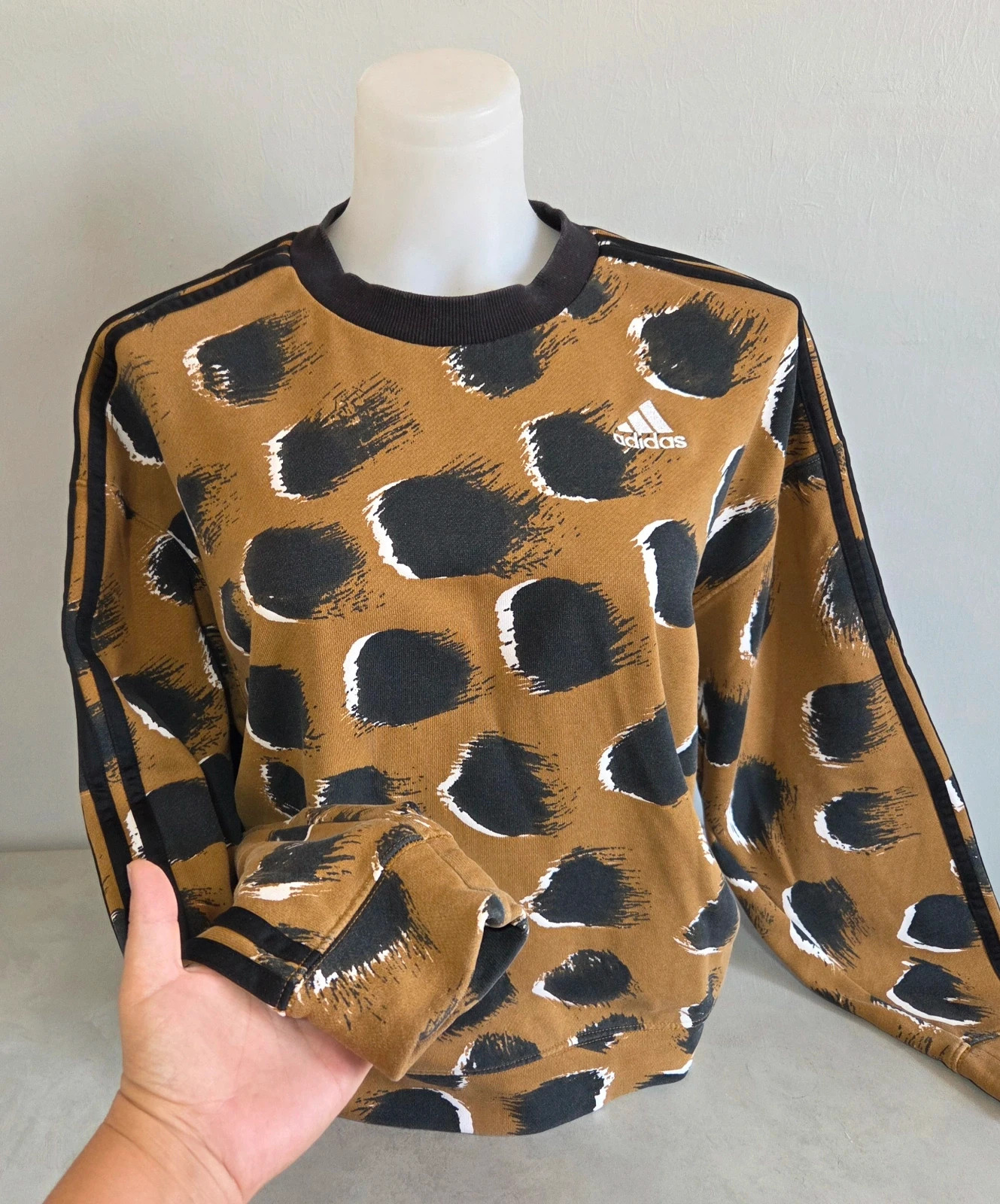 Pull sweat woody sweat-shirt Léopard Adidas taille S / M – adidas – taille M / 38 / 10 3