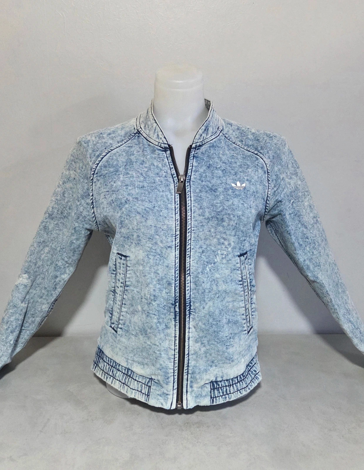 Veste zippé jeans denim Adidas vintage taille S – adidas – taille S / 36 / 8 2