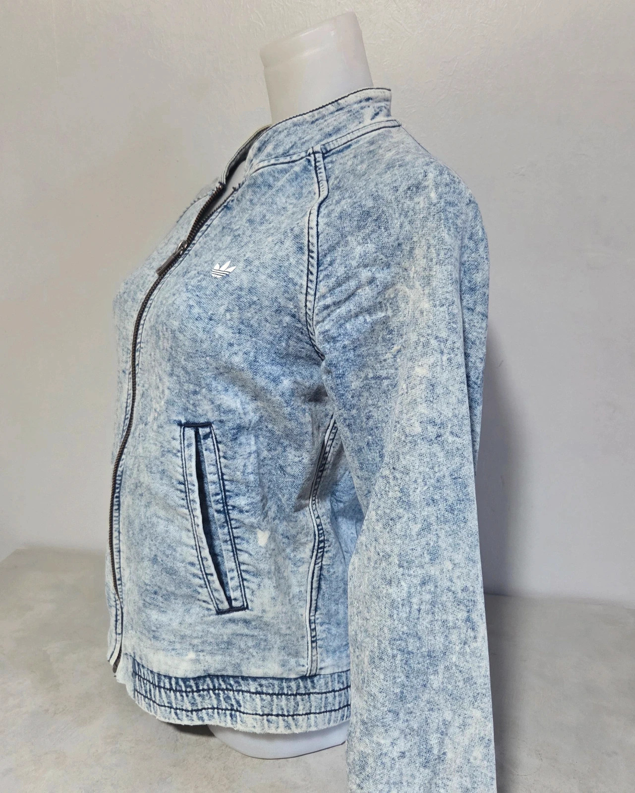 Veste zippé jeans denim Adidas vintage taille S – adidas – taille S / 36 / 8 5
