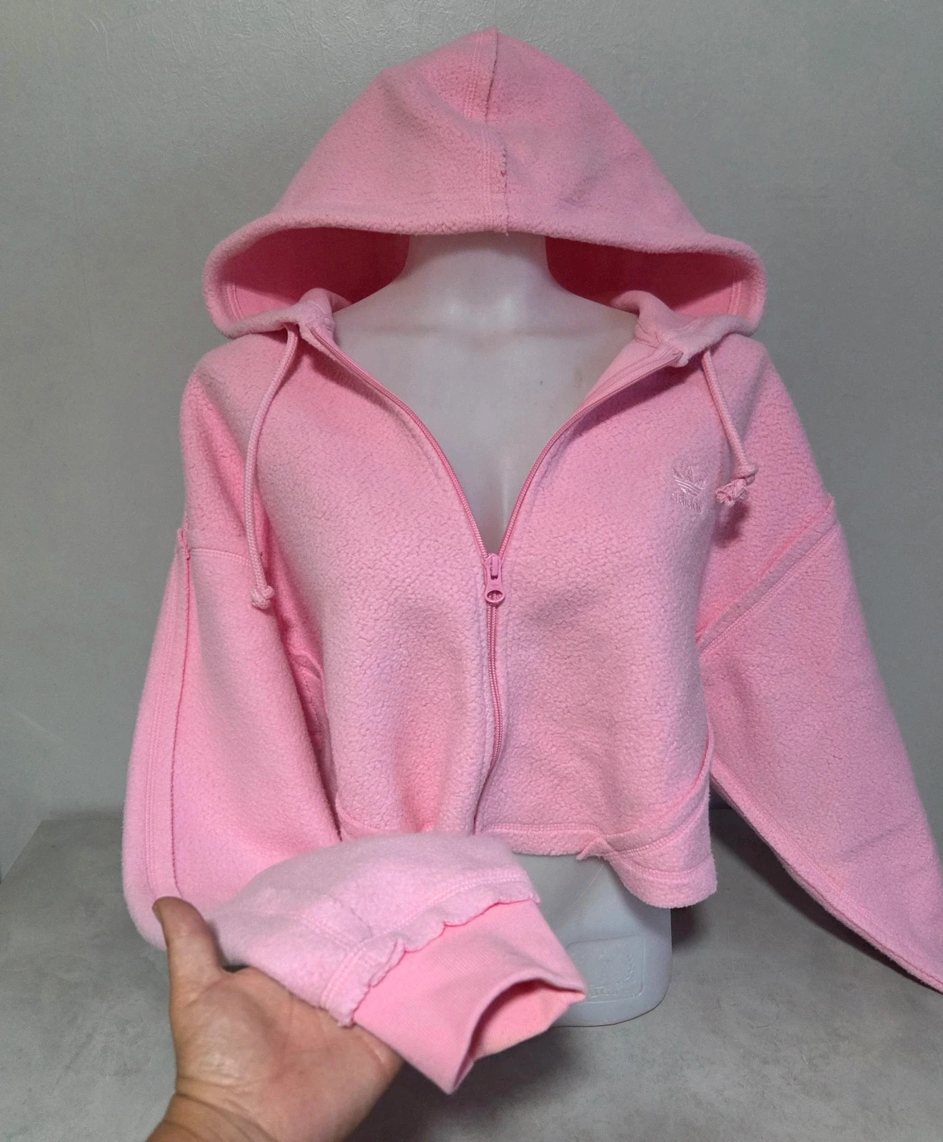 Pull adidas sweat woody sweat-shirt capuche polaire taille M 38 rose – adidas – taille M / 38 / 10 5