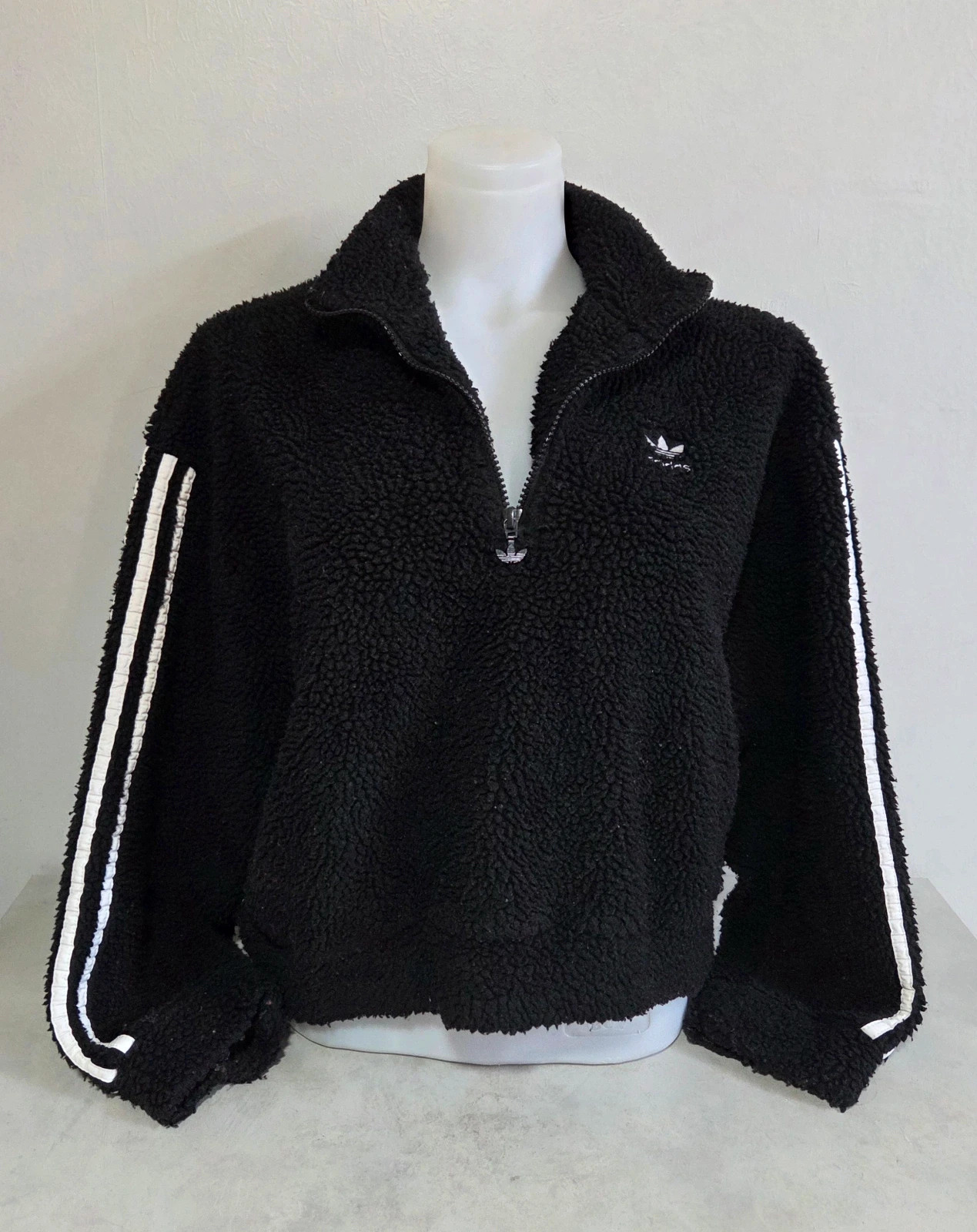 Pull sweat woody col zip polaire moumoute piloupilou fluffy Adidas taille M – adidas – taille M / 38 / 10 4