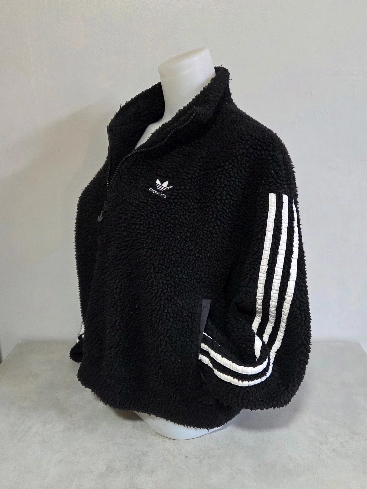 Pull sweat woody col zip polaire moumoute piloupilou fluffy Adidas taille M – adidas – taille M / 38 / 10 5