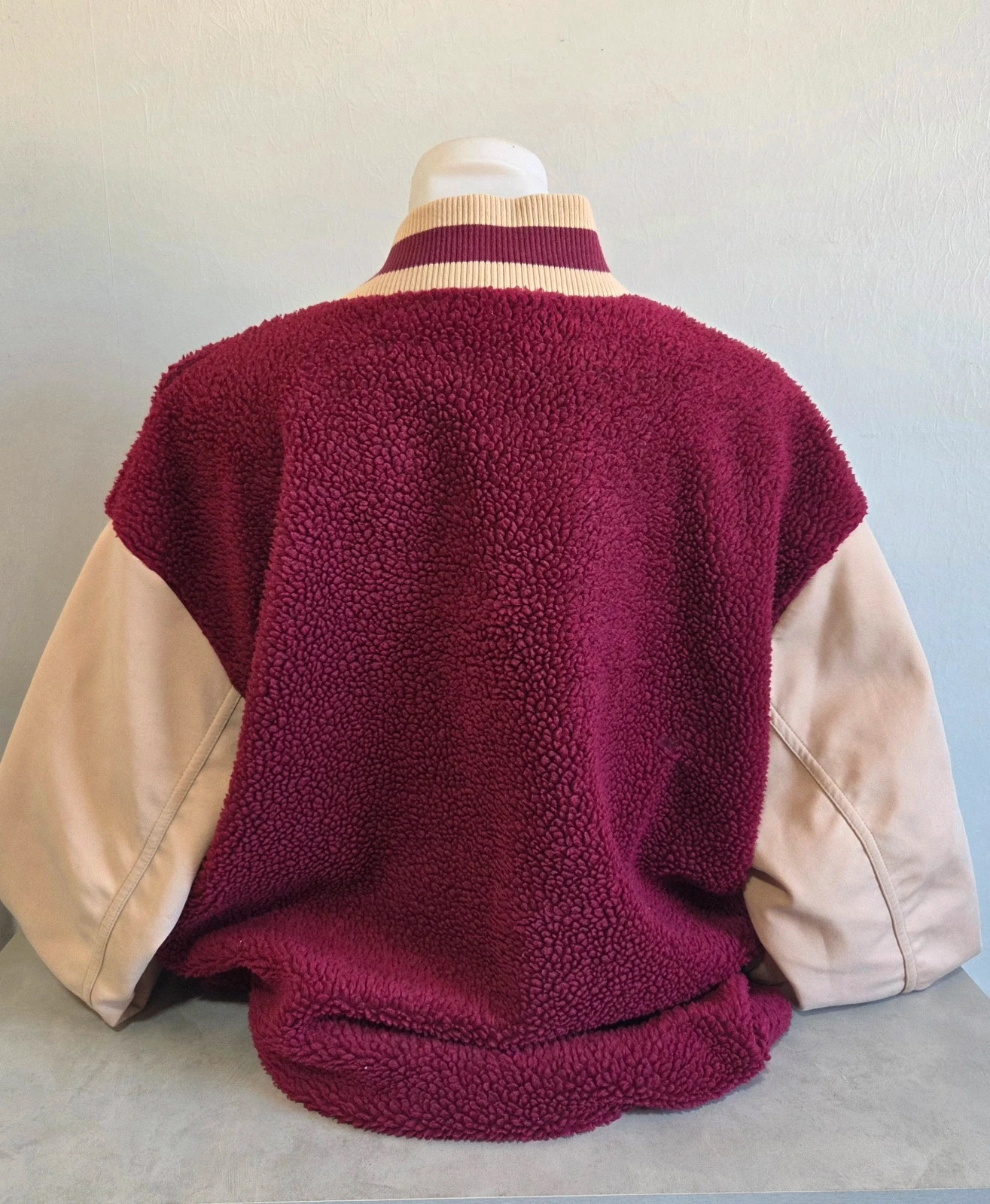 Veste bouton pression Adidas vintage logo brodé polaire moumoute piloupilou taille XL – adidas – taille XL / 42 / 14 4